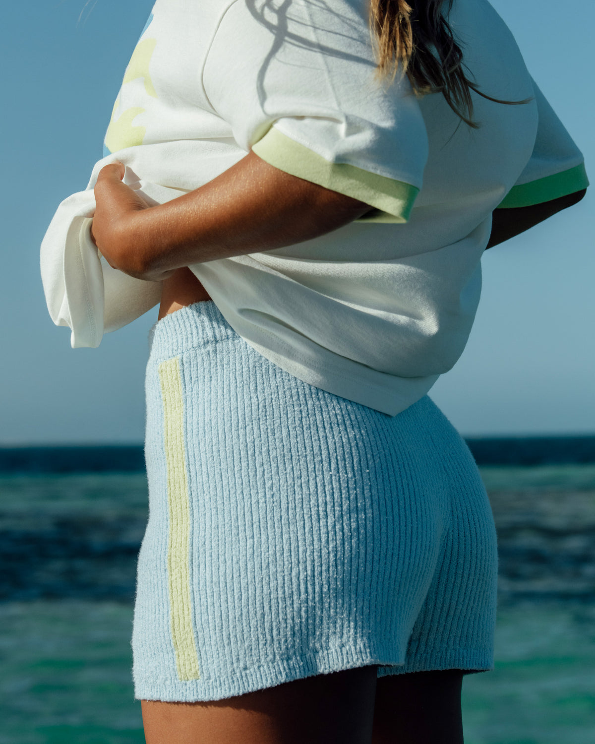 Womens Daytrip Elastic Waist Shorts