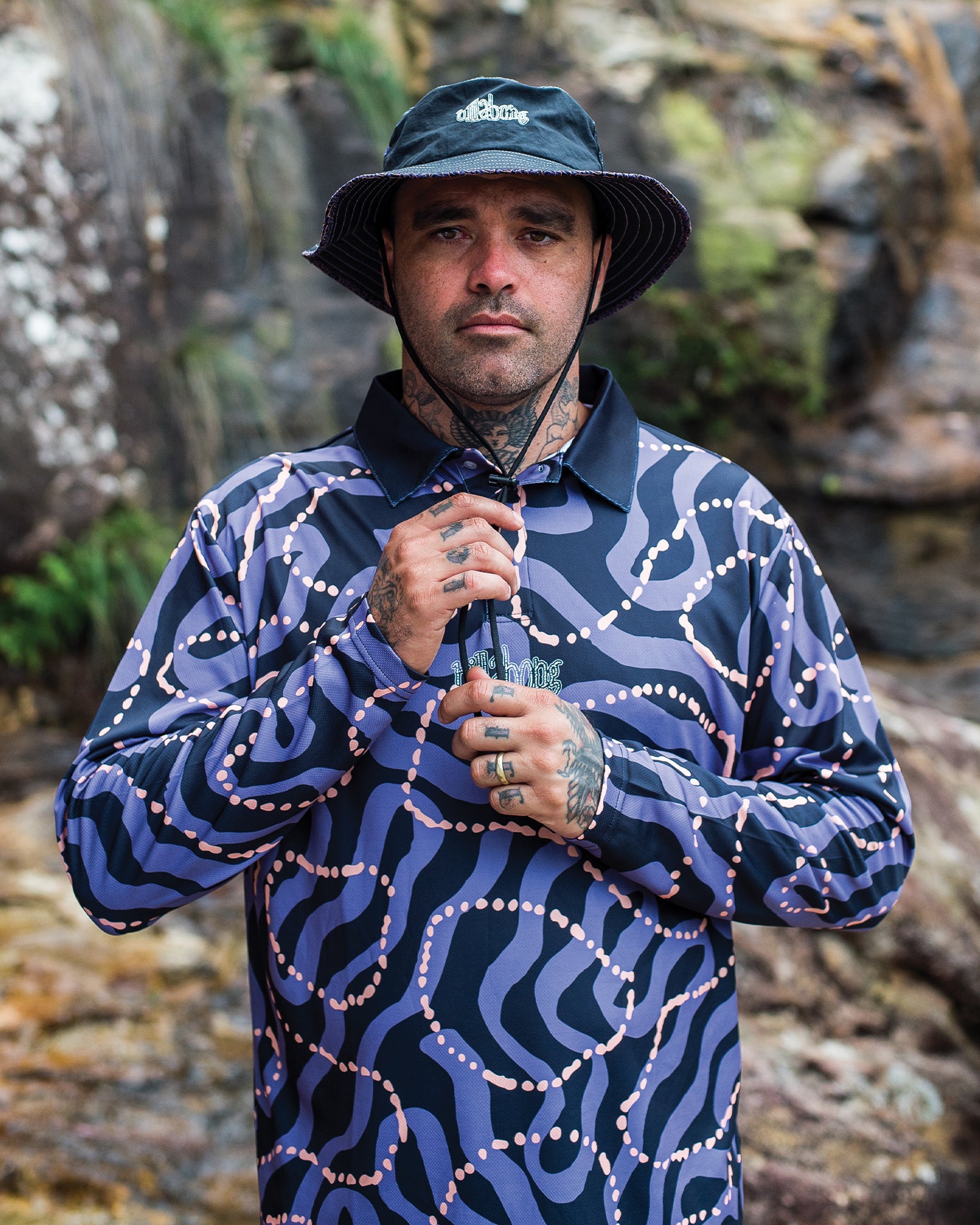 Mens Otis Mangrove Long Sleeve Surf Shirt