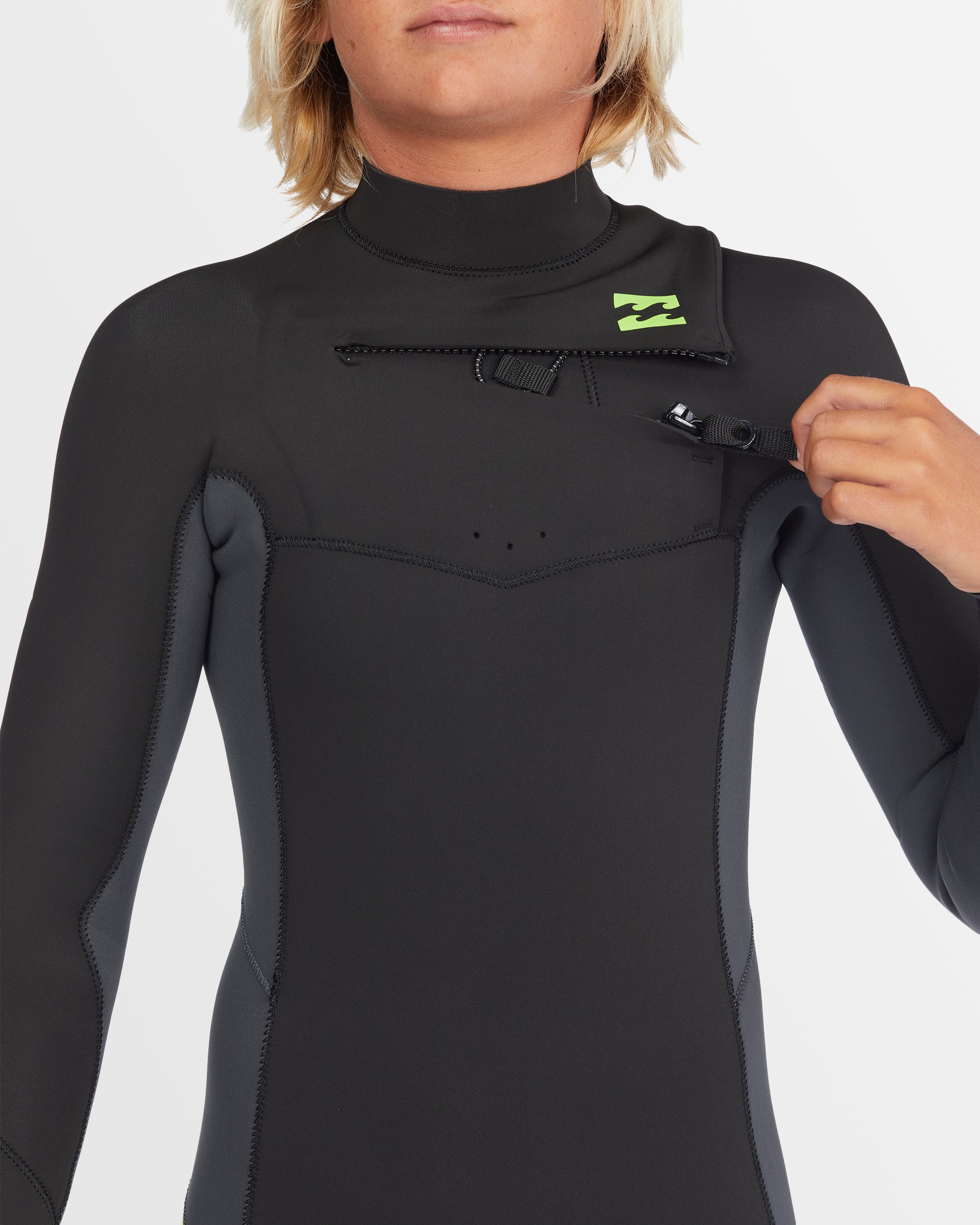 Boys 8-14 2/2mm Absolute Chest Zip GBS Long Sleeve Springsuit