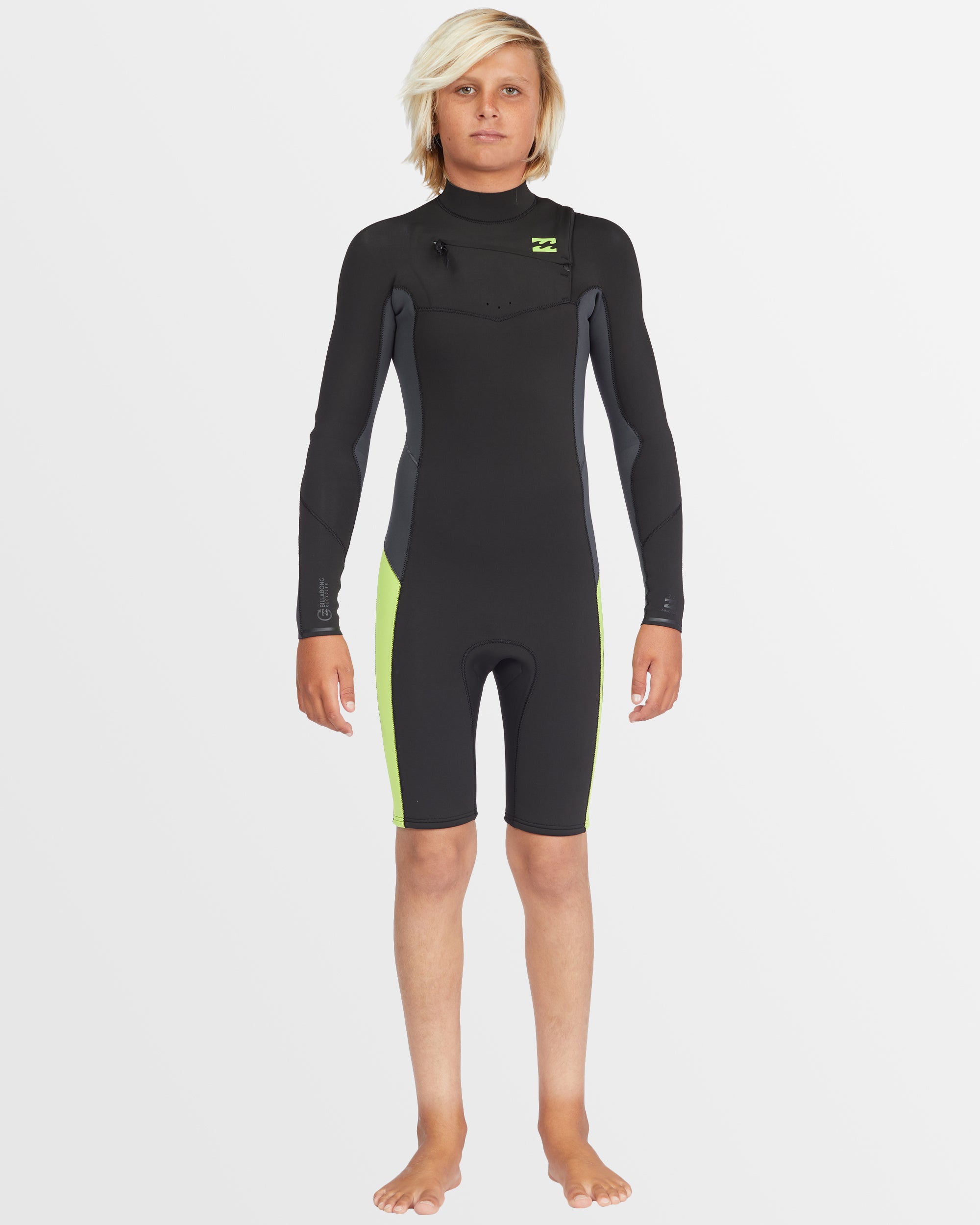 Boys 8-14 2/2mm Absolute Chest Zip GBS Long Sleeve Springsuit
