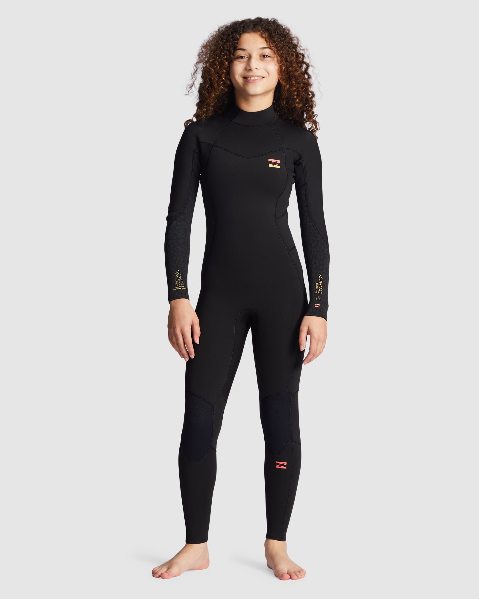 Girls 6-14 3/2mm Synergy Back Zip Steamer Wetsuit – Billabong