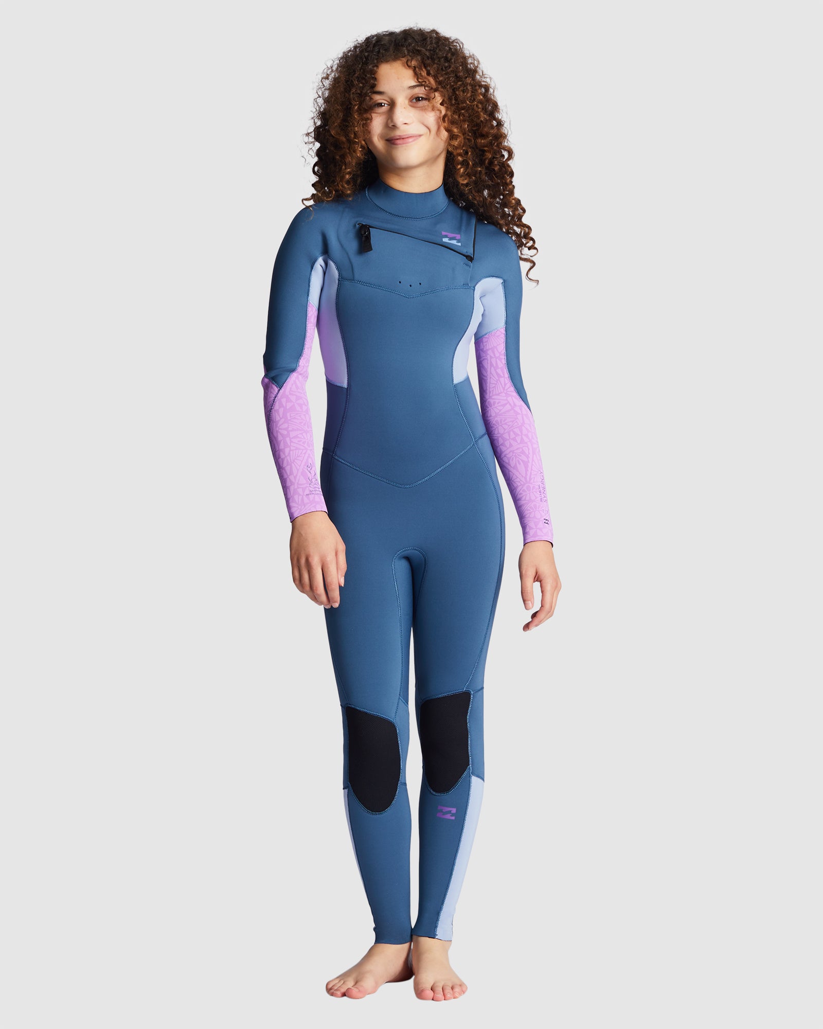 Girls 8-14 3/2mm Synergy Chest Zip GBS Steamer Wetsuit