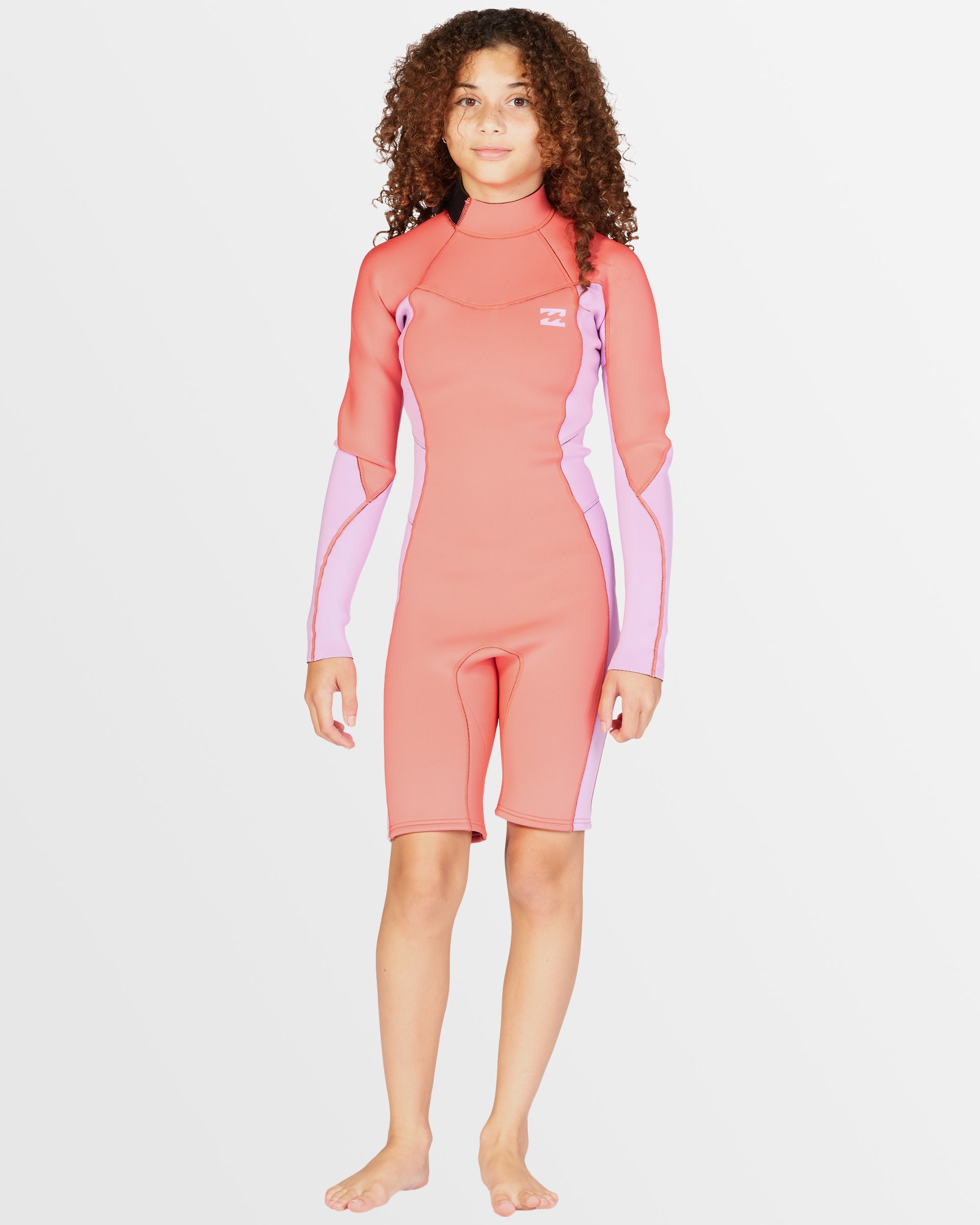 Girls 8-14 2/2mm Synergy Back Zip Long Sleeve Springsuit