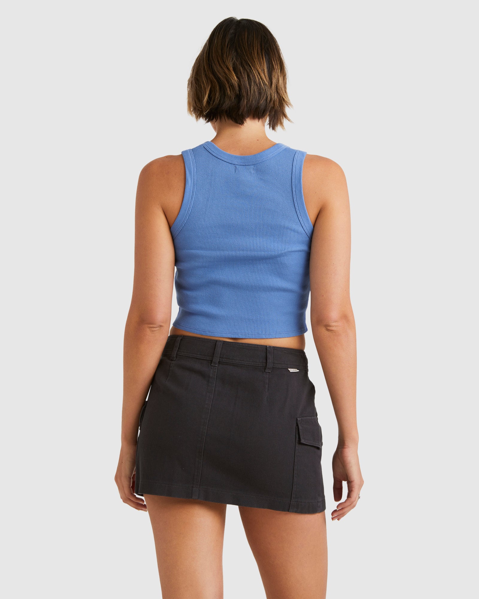 Womens Hilary Cargo Denim Skirt