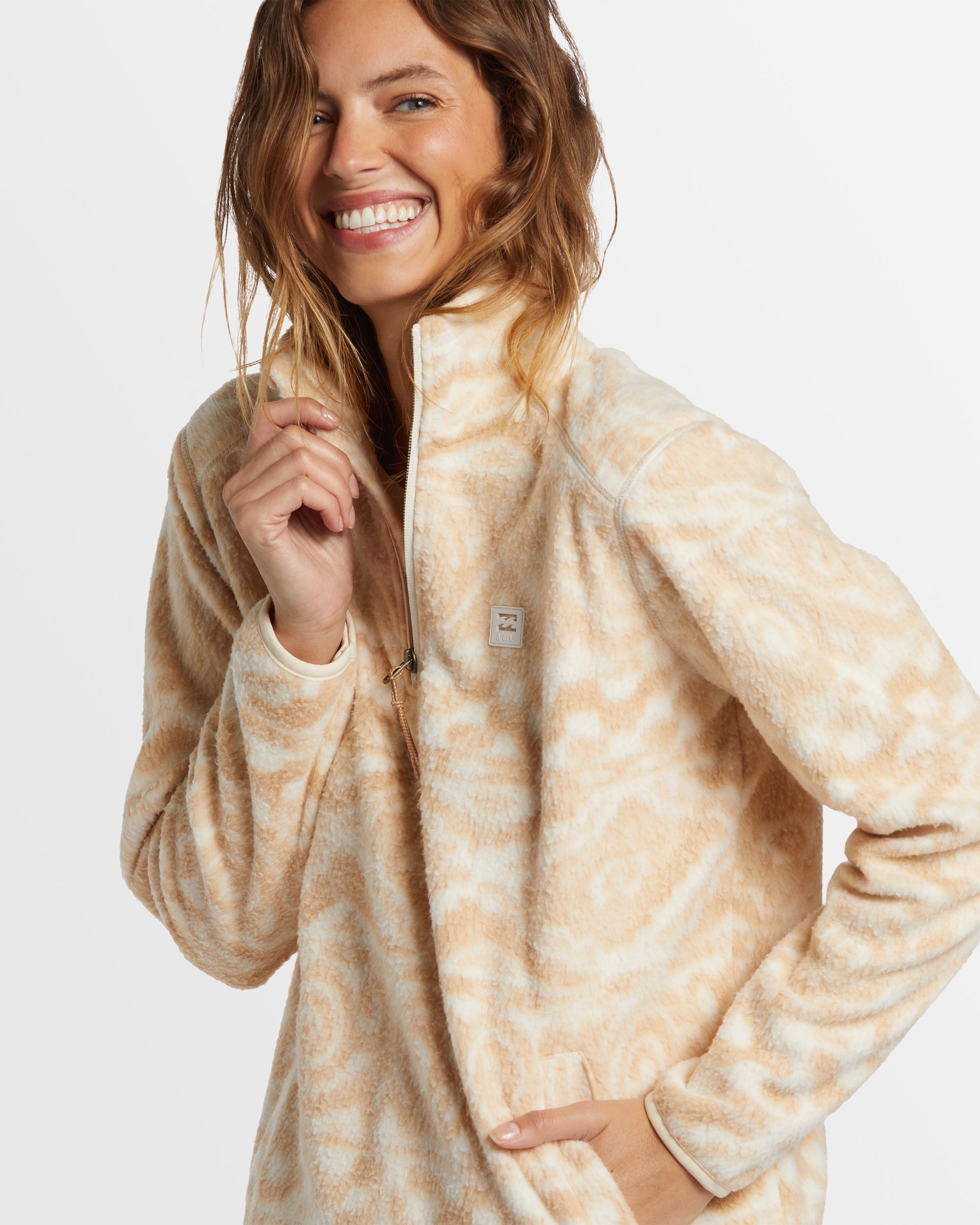 Womens Boundary Half Zip Fleece Pullover