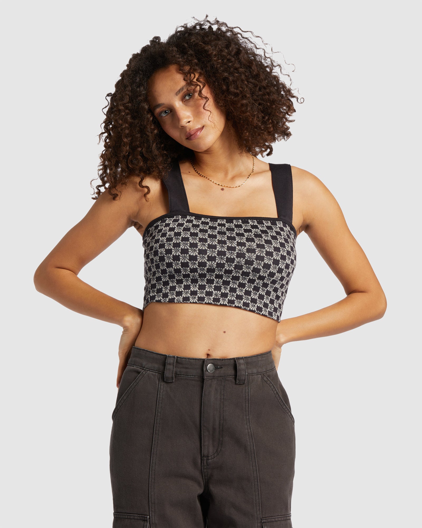 Womens Check Me Out Top