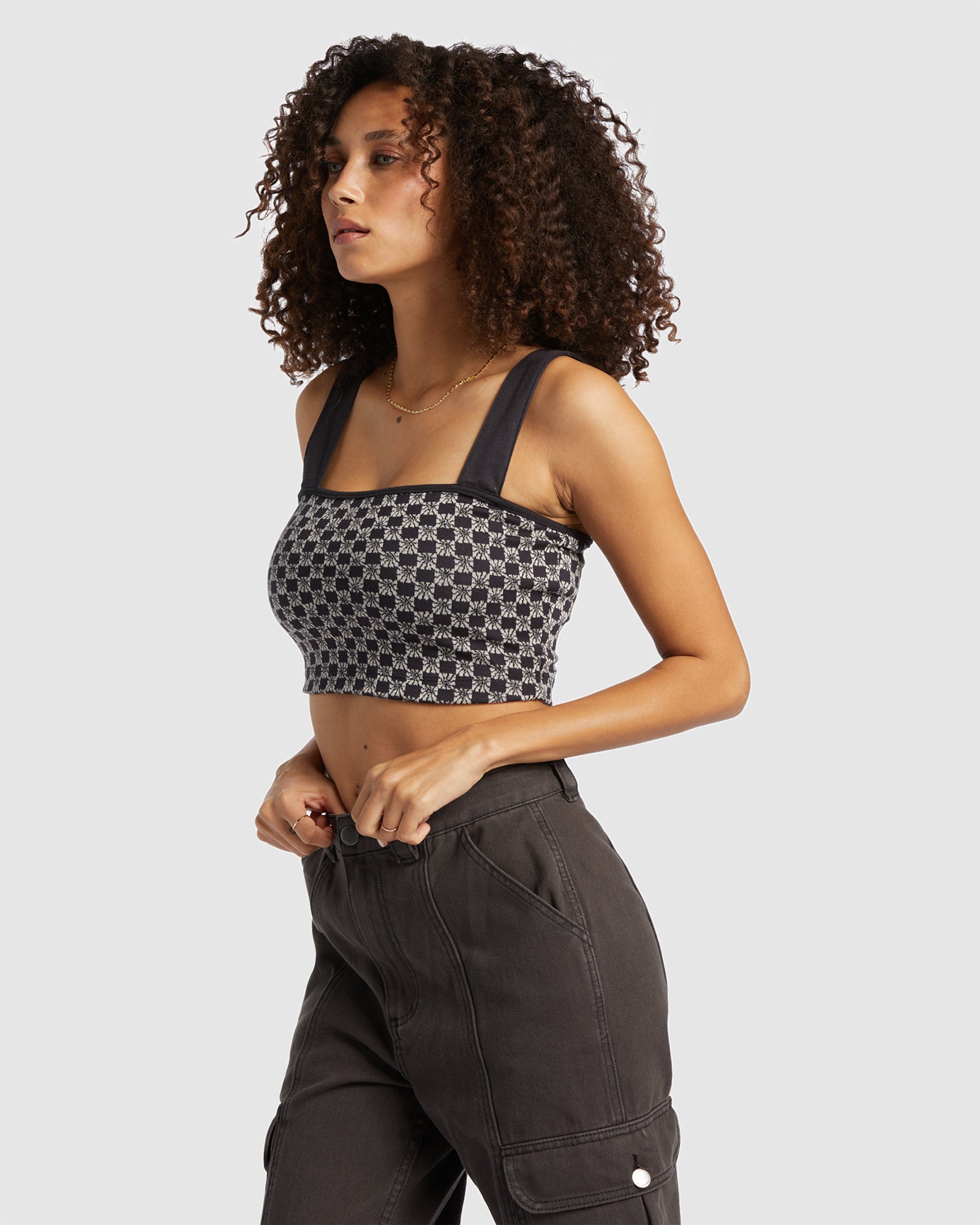 Womens Check Me Out Top