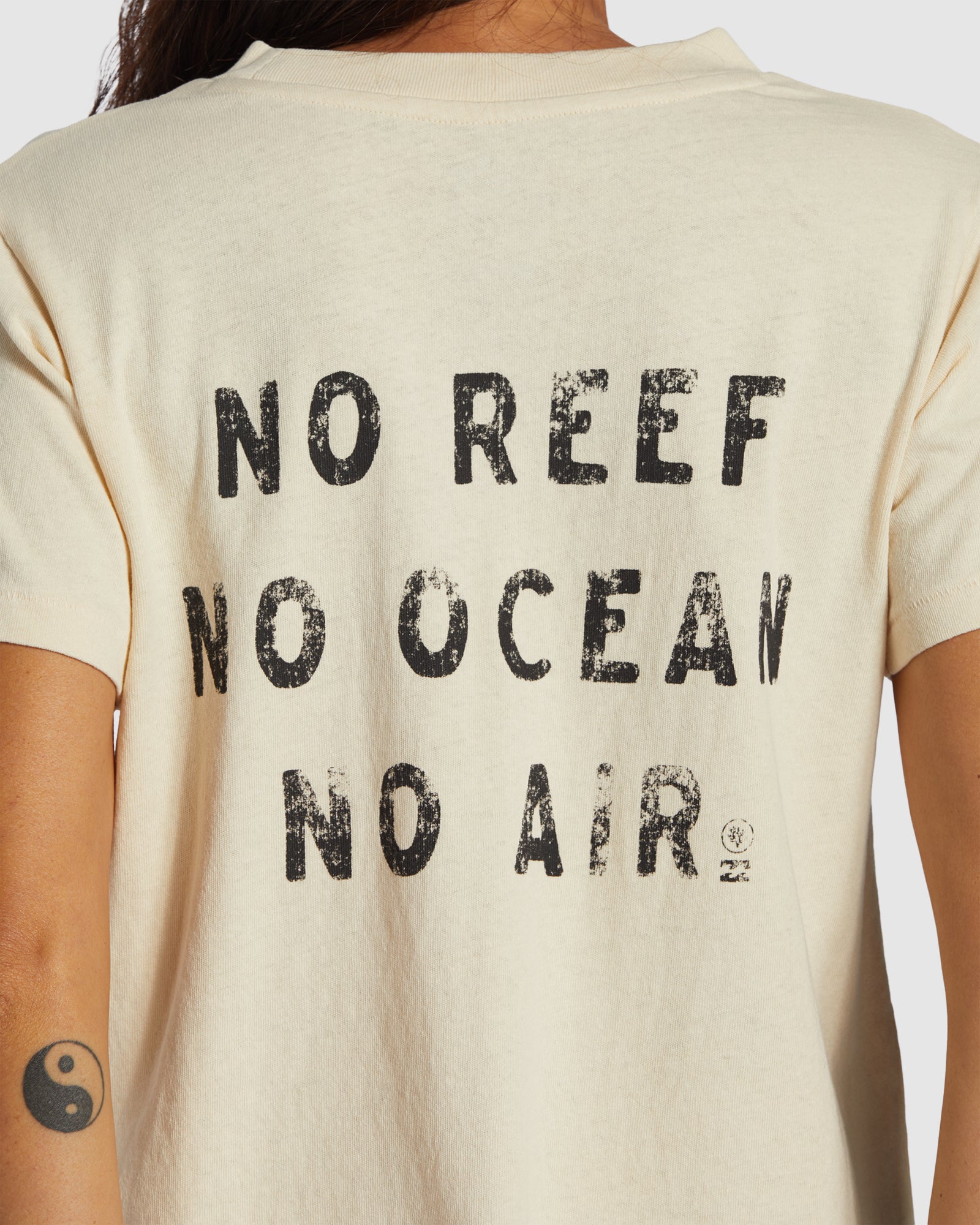 Womens Coral Gardener Shrunken T-Shirt