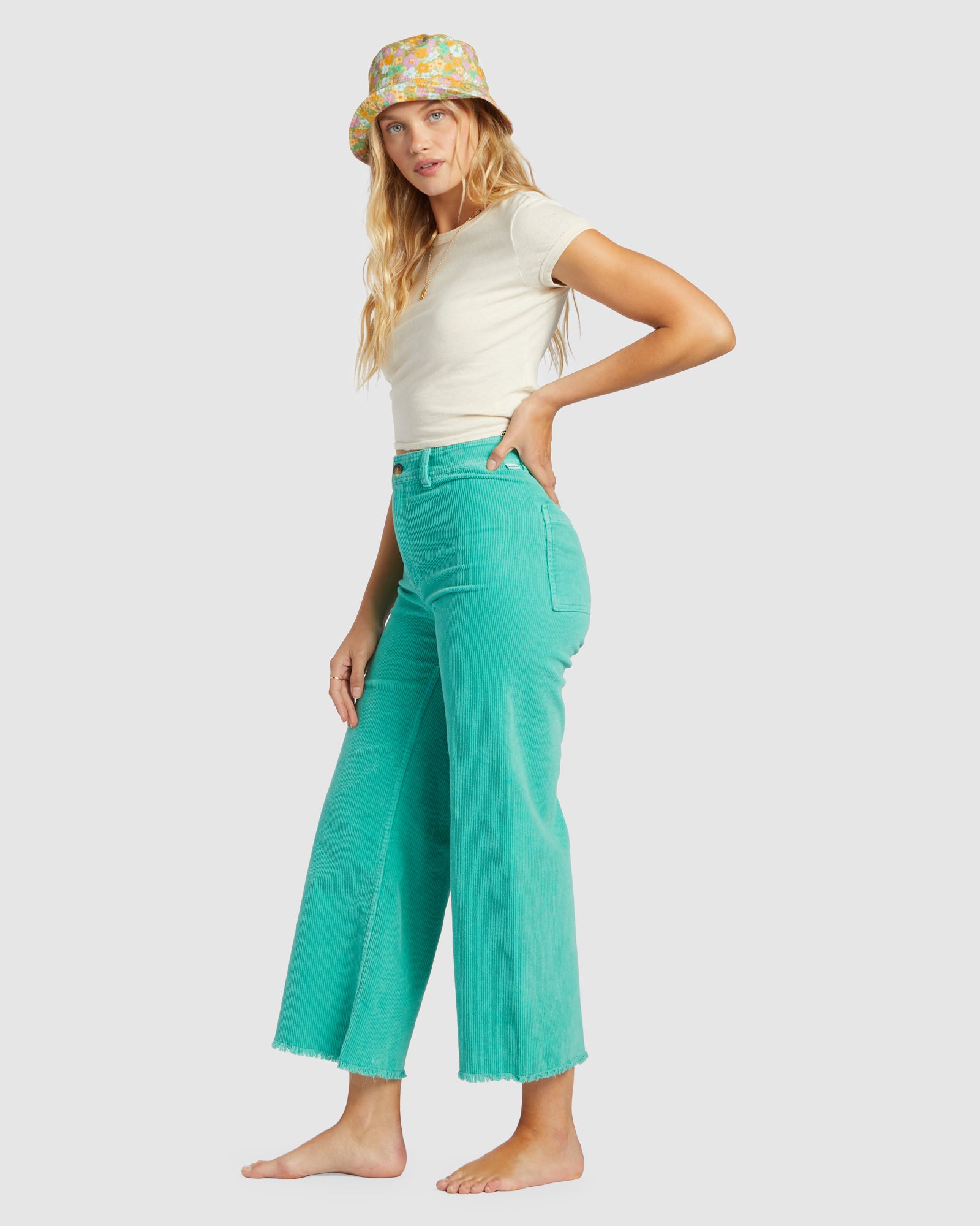 Womens Free Fall Cord Wide Leg Pants