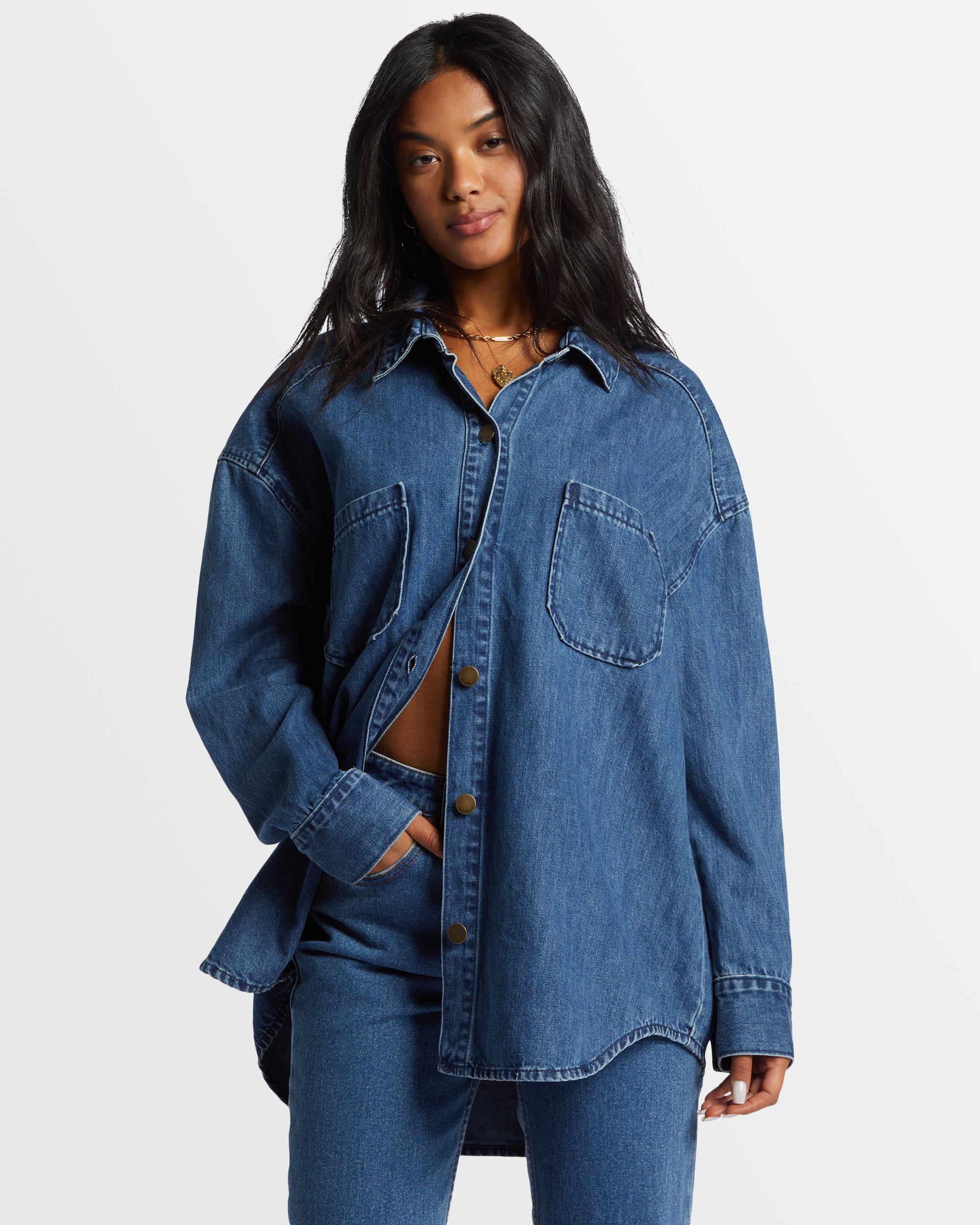 Womens Deep Sea Shacket