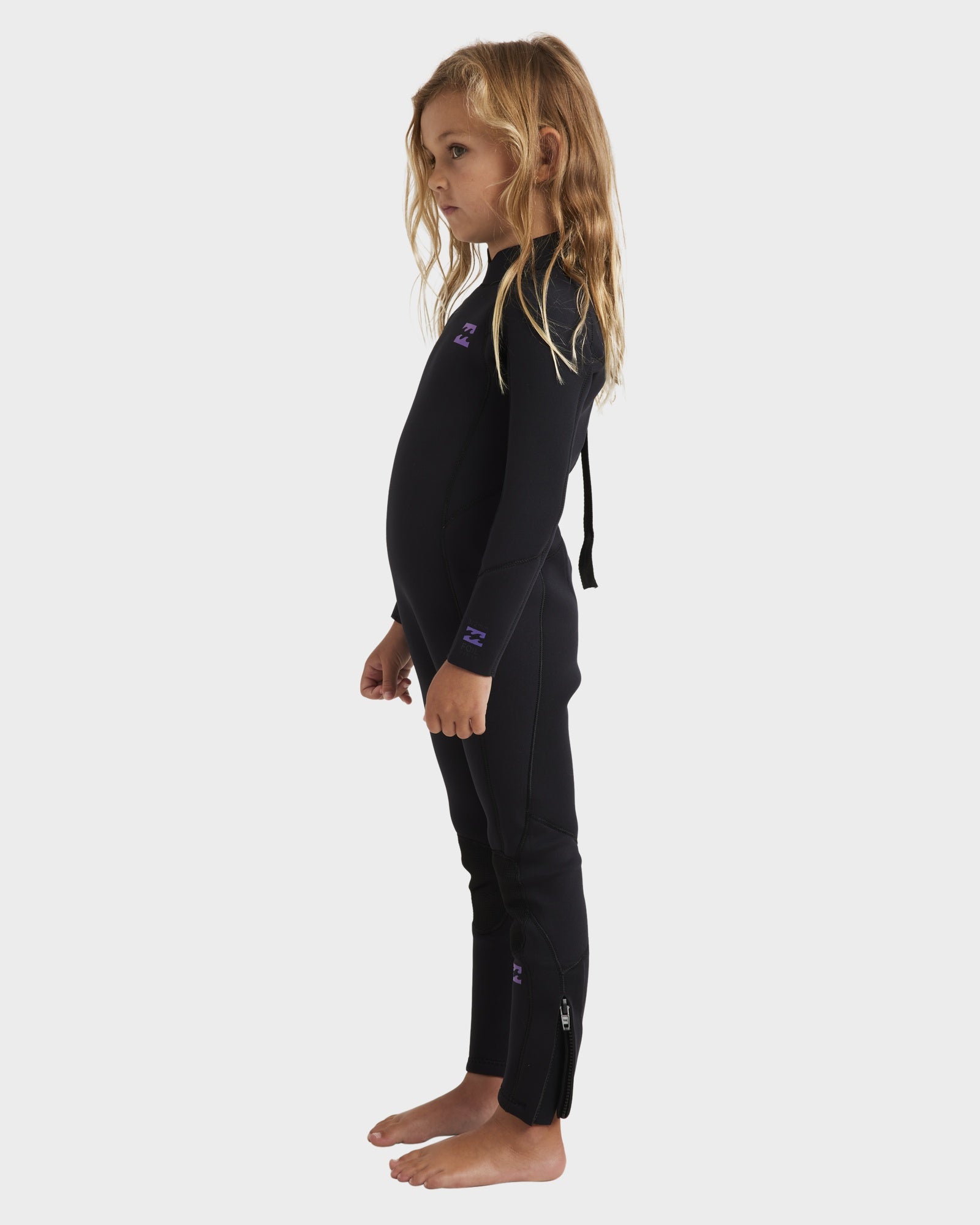 Girls 2-6 3/2mm Foil Back Zip GBS Steamer Wetsuit