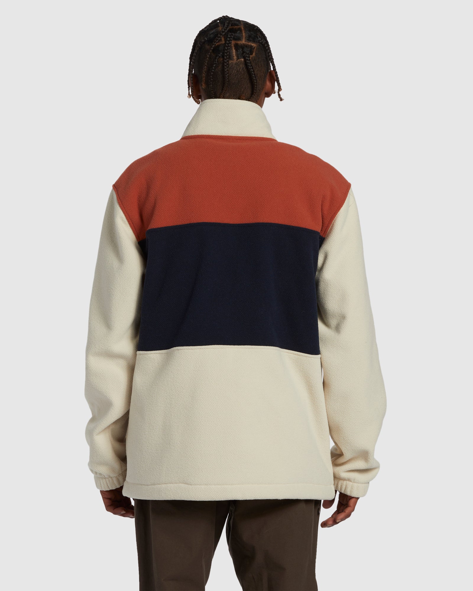 Mens A/Div Boundary Mock Snap Pullover