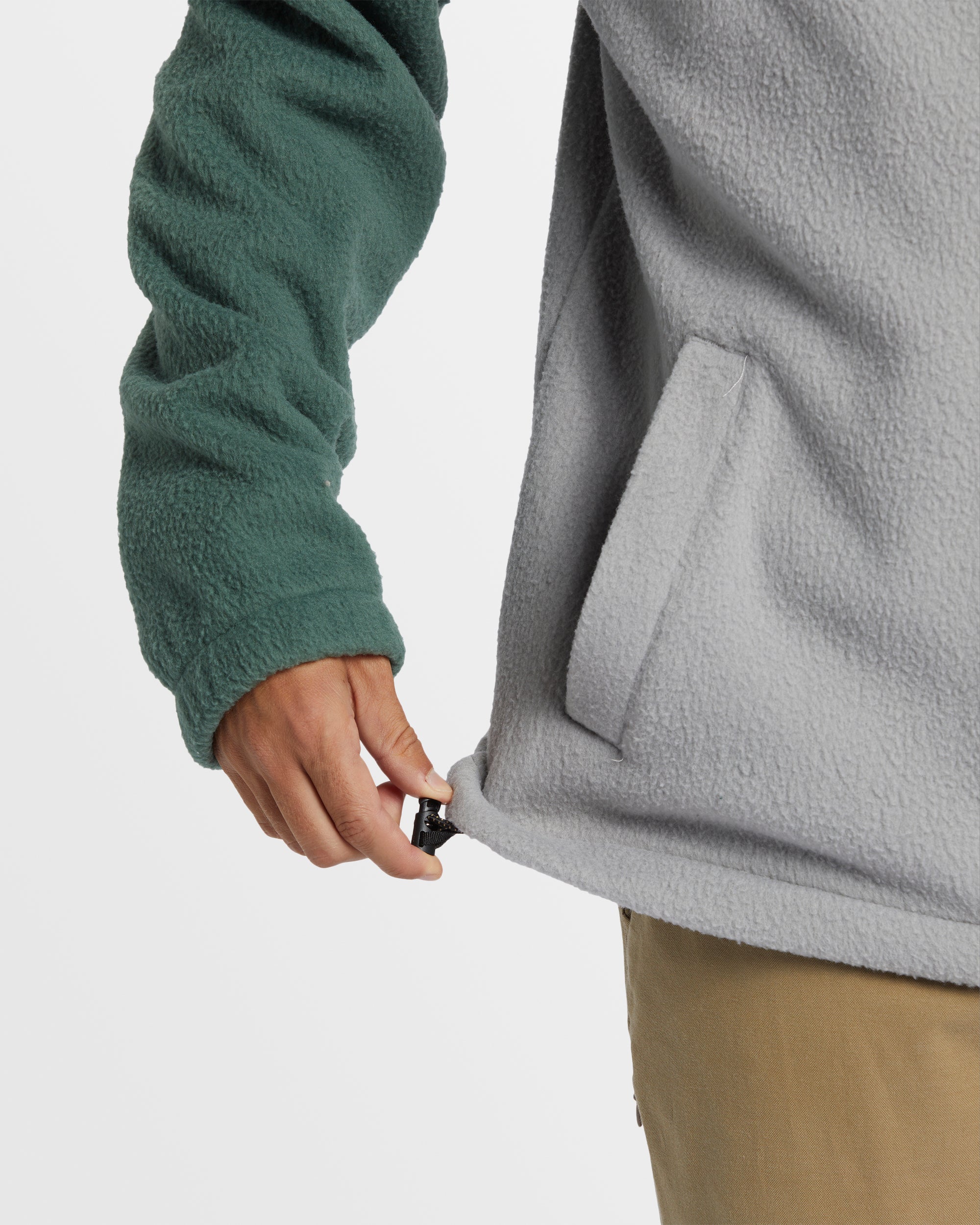 Mens Boundary Tombstone Mock Neck Fleece Pullover