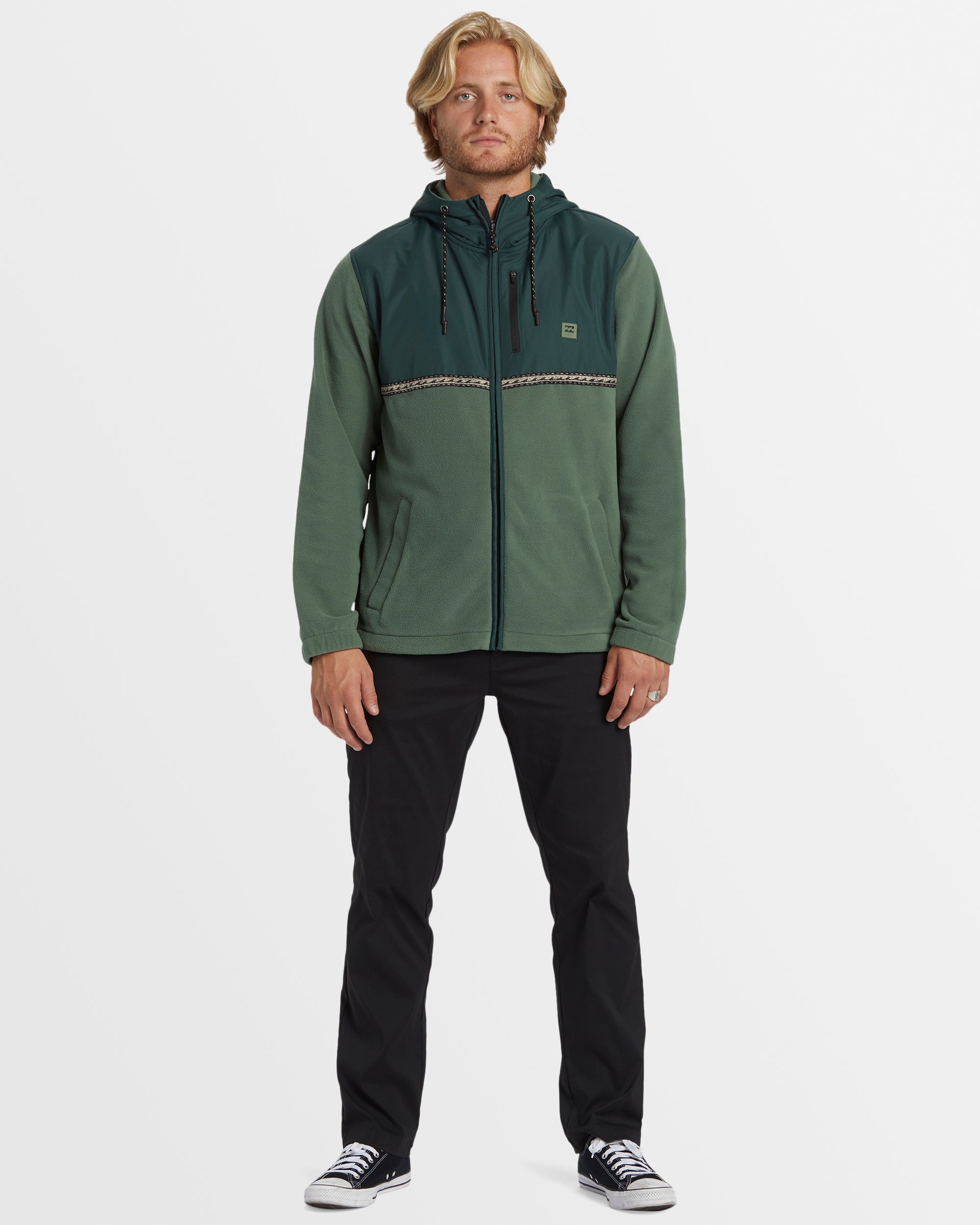 Mens Boundary Lite Zip Up Hoodie