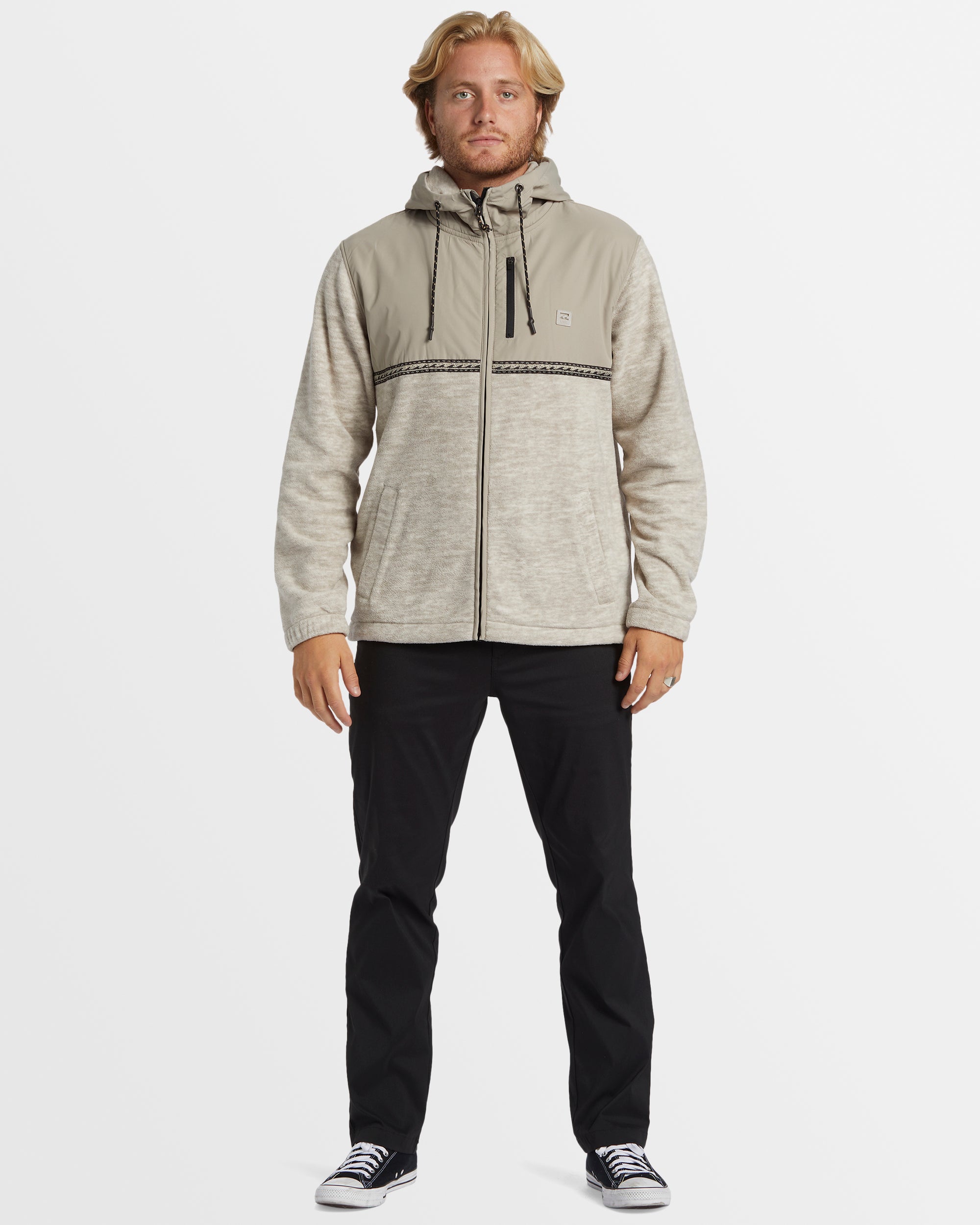 Mens Boundary Lite Zip Up Hoodie