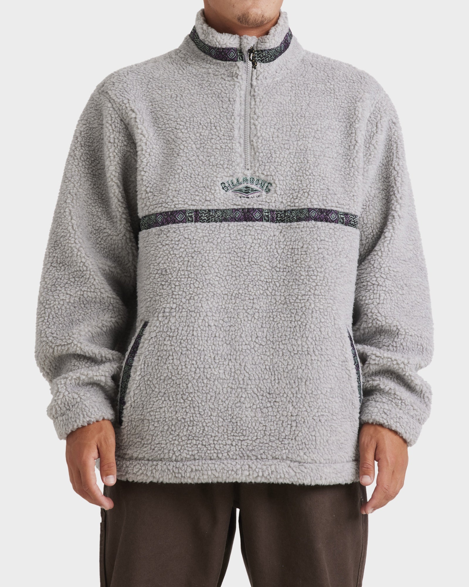 Mens Boundary Tombstone Half Zip Fleece Pullover