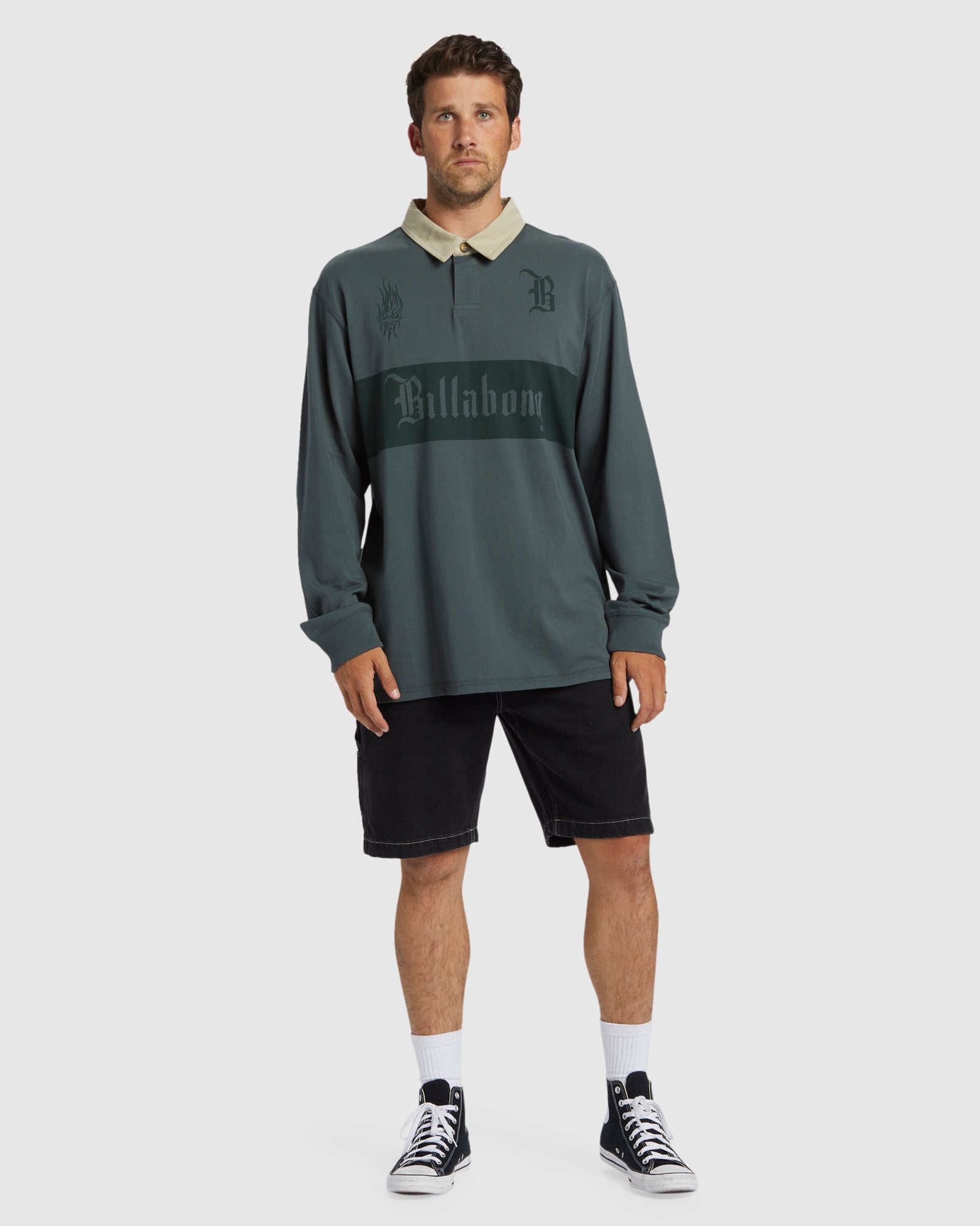 Mens Immortal Rugby Polo Long Sleeve Shirt