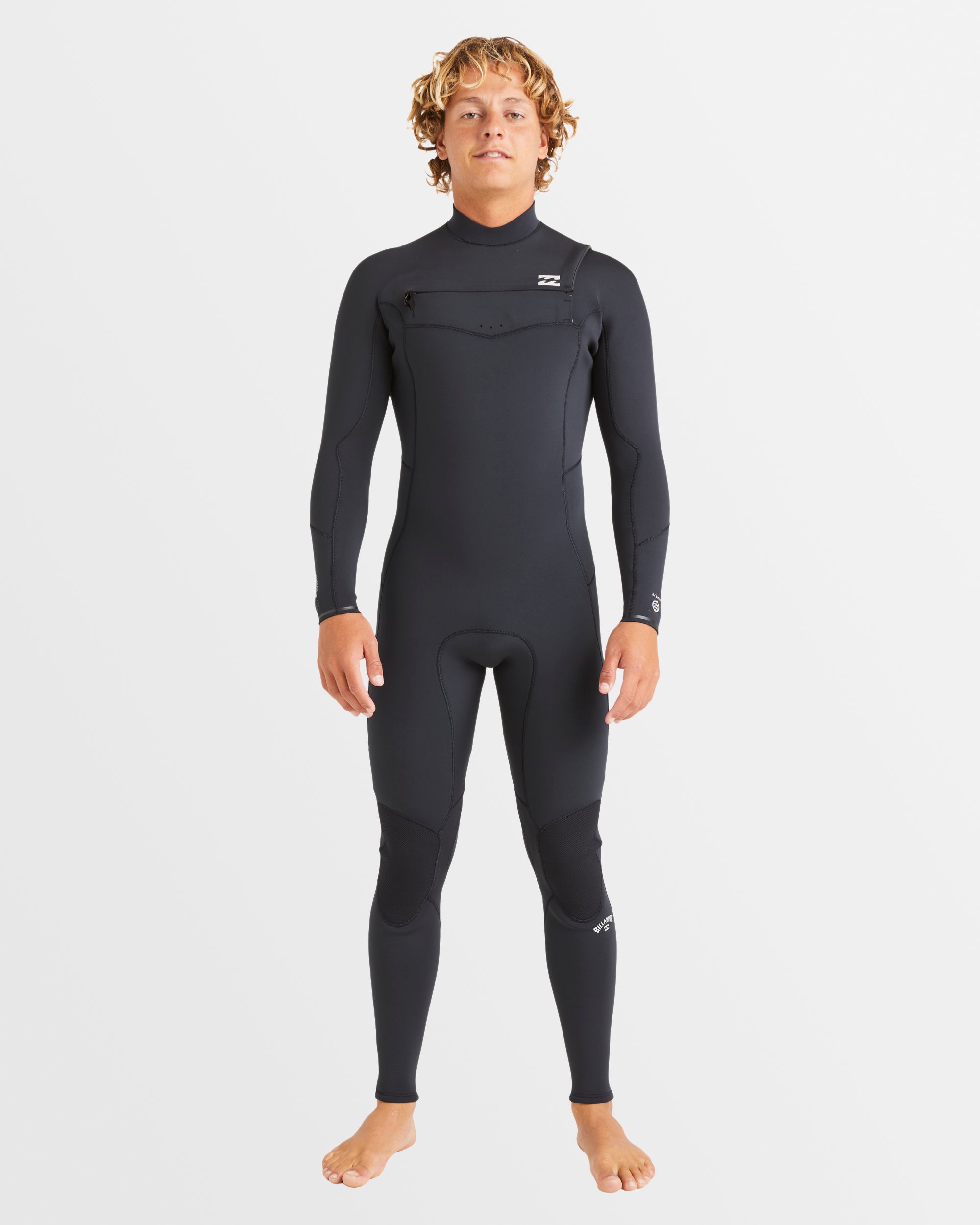 Mens 3/2mm Absolute Natural Chest Zip Wetsuit