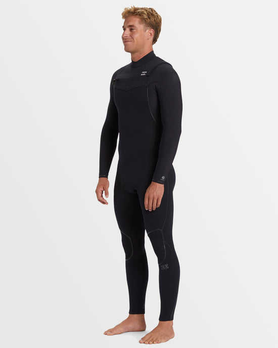 Mens 4/3 mm Furnace Natural Chest Zip Steamer Wetsuit