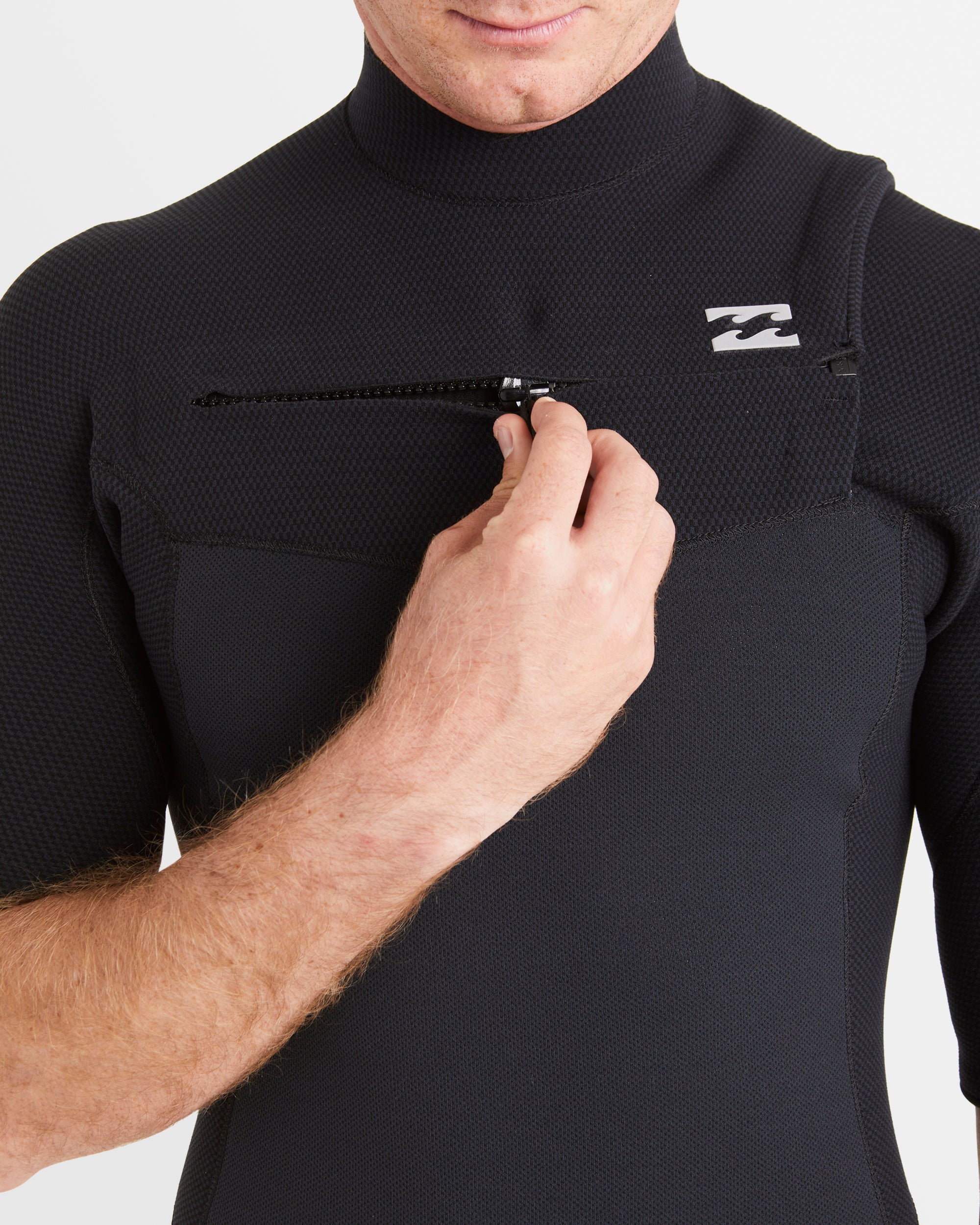 Mens 2/2mm Revo Natural Chest Zip Short Sleeve Fullsuit