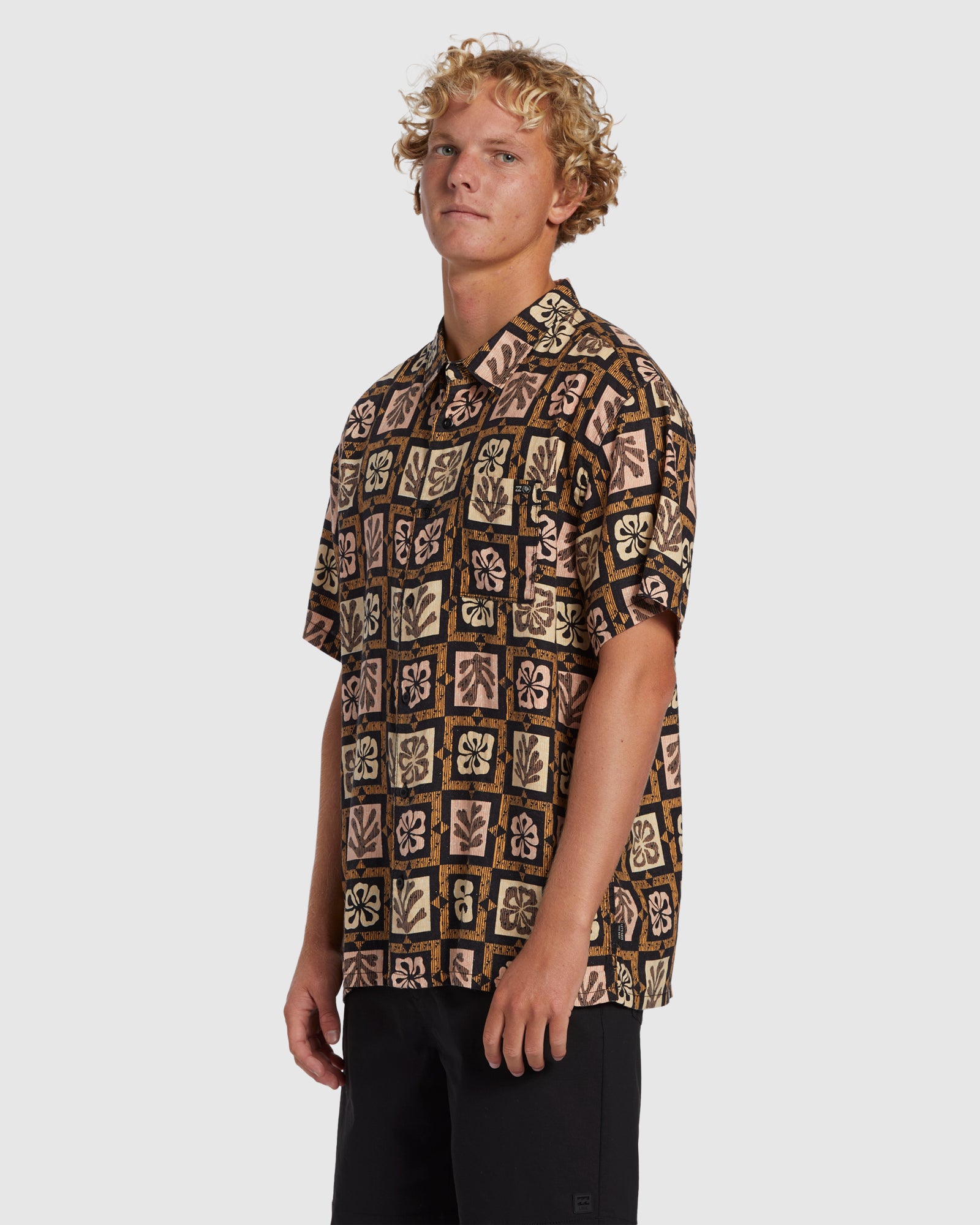 Mens Tiki Reef Hemp Shirt