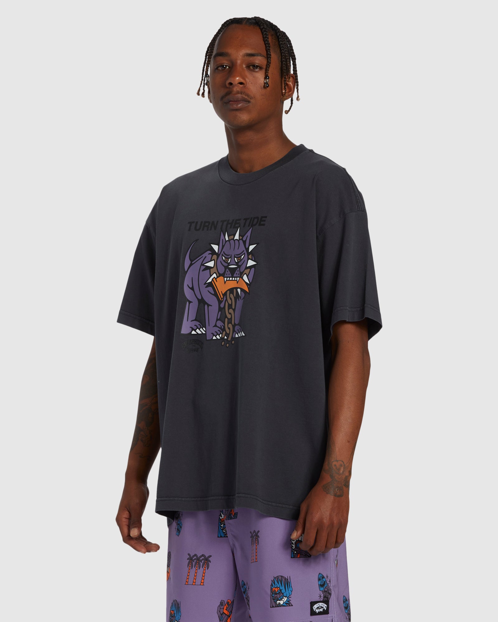 Mens Dog Days OG Wave Wash T-Shirt