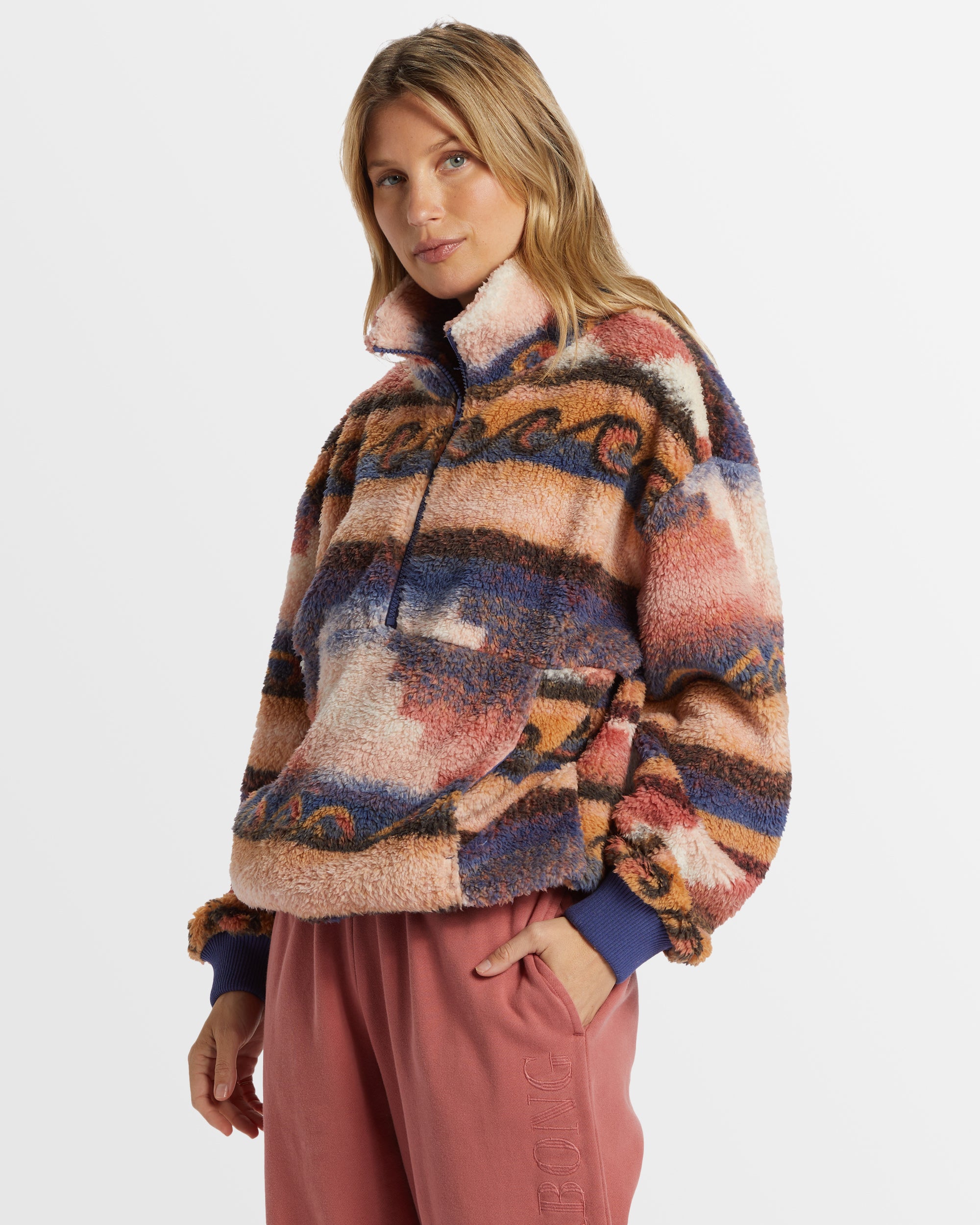 Womens Time Off Half-Zip Fleece Pullover