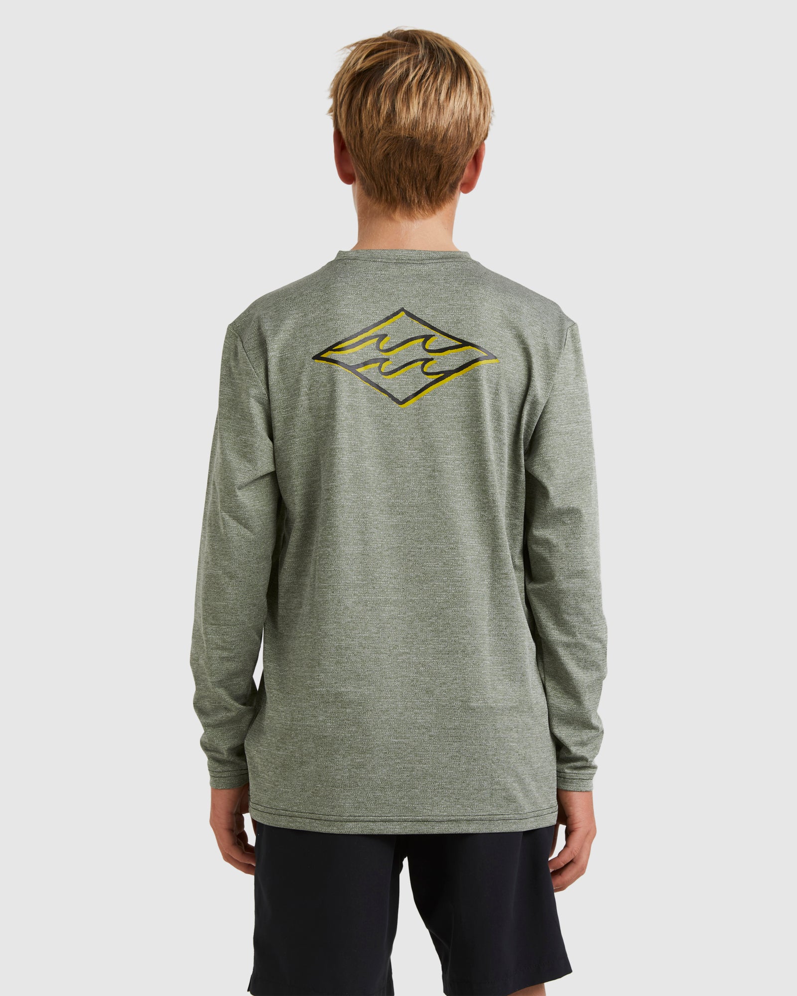 Boys 8-16 Diamond Shoreline Long Sleeve Rash Vest