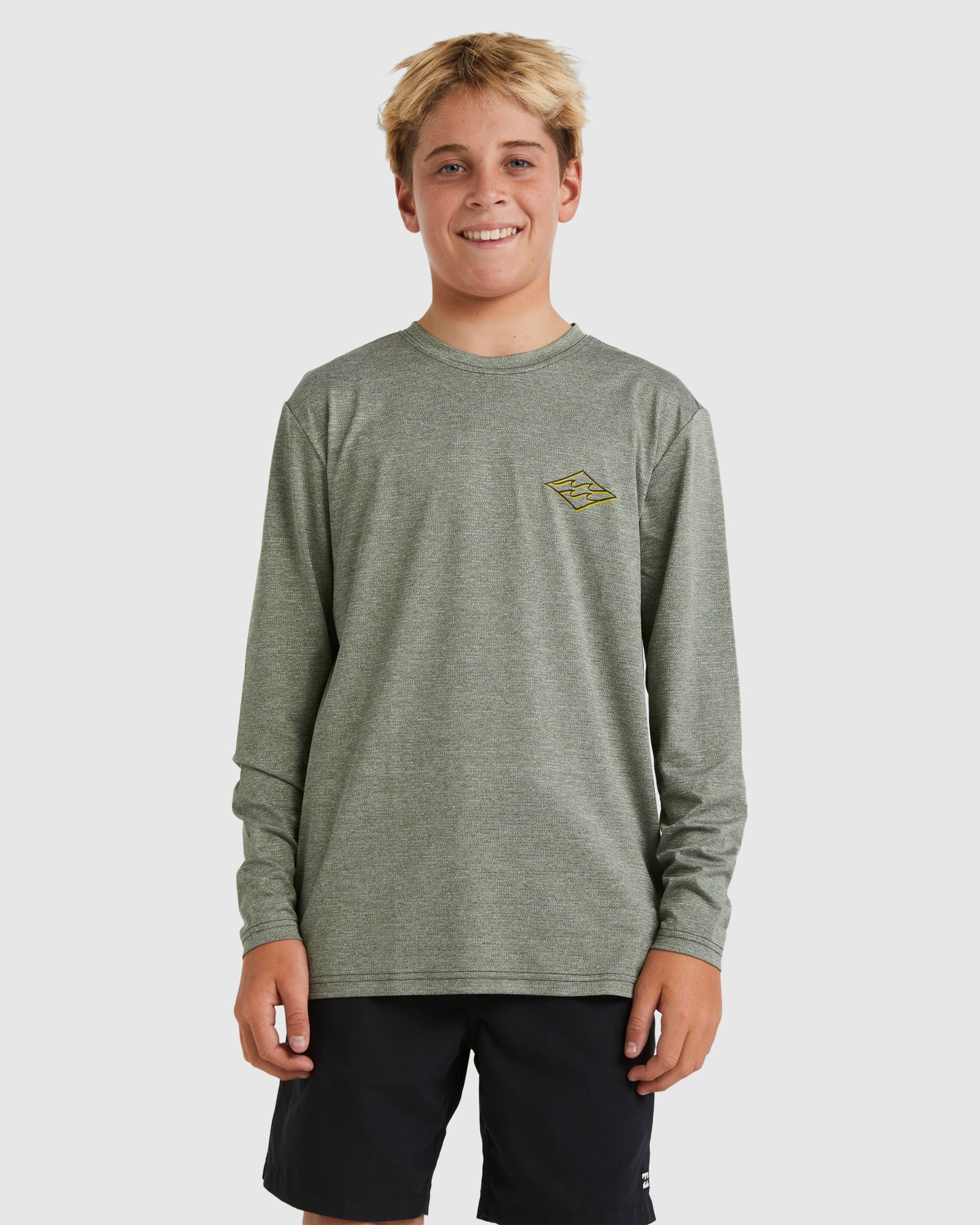 Boys 8-16 Diamond Shoreline Long Sleeve Rash Vest