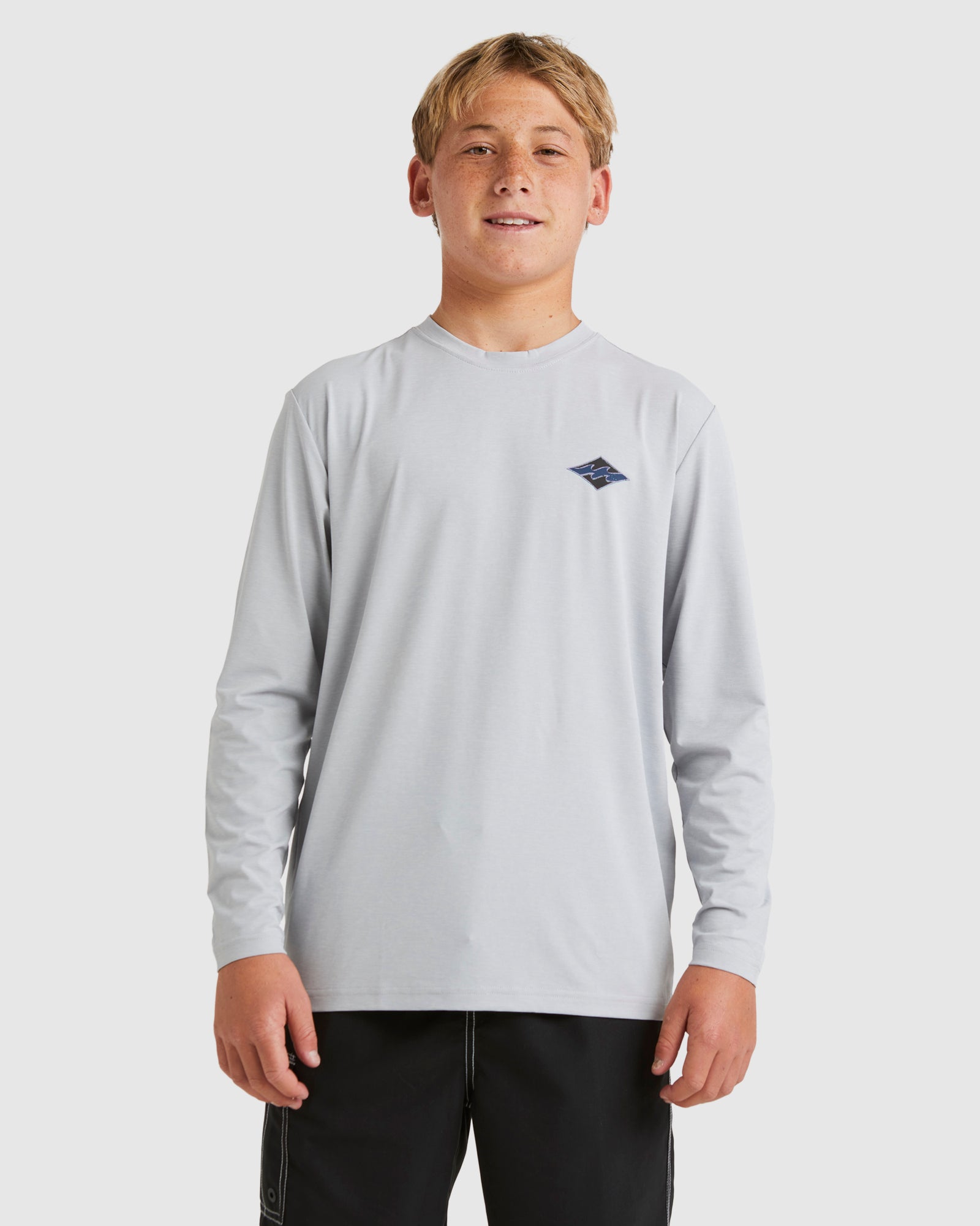 Boys 8-16 Diamond Shoreline Long Sleeve Rash Vest