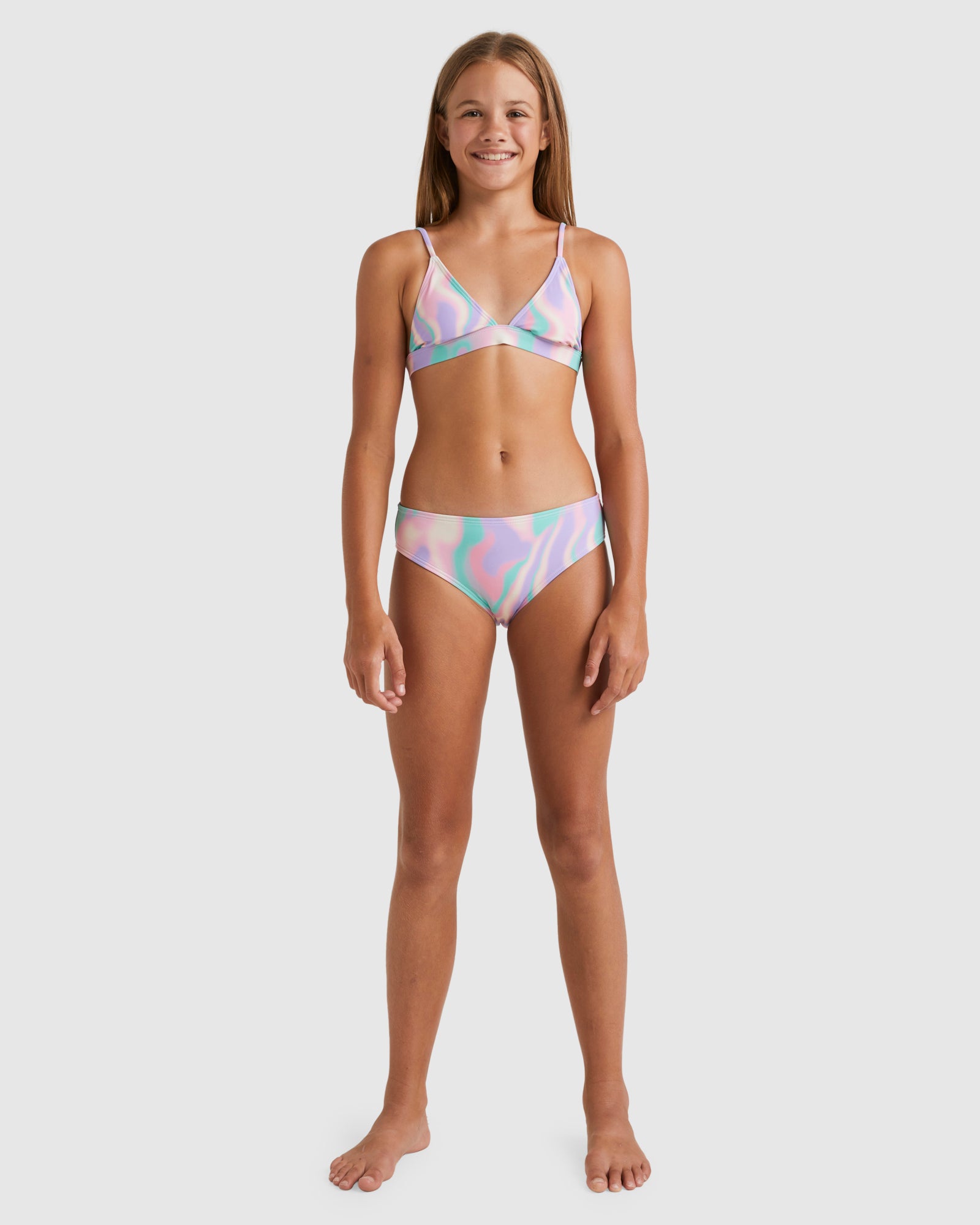 Girls 6-14 Soft Sun Trilet Set