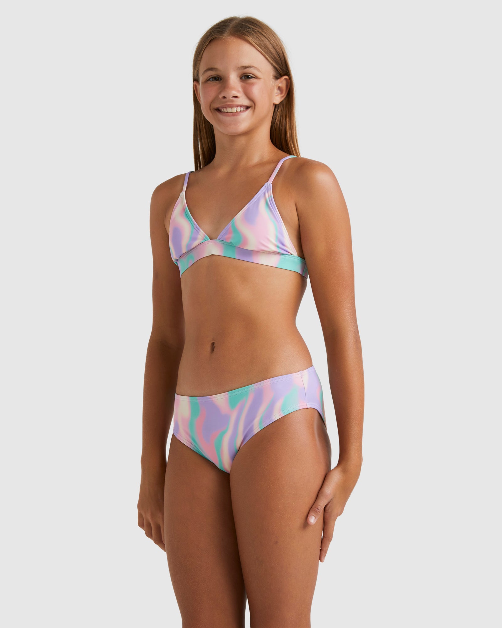 Girls 6-14 Soft Sun Trilet Set