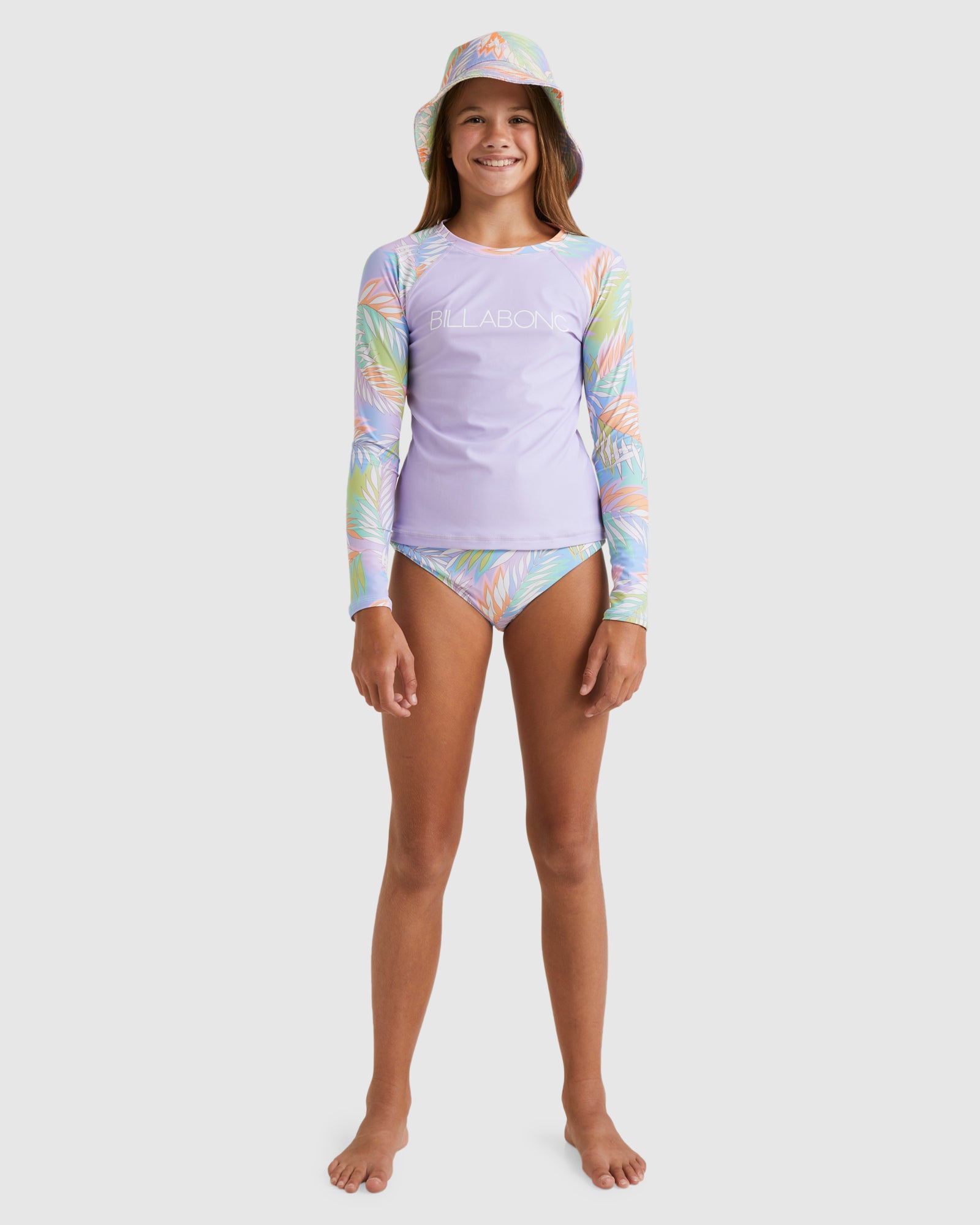 Girls 6-16 Tropical Dayz Rash Vest Set