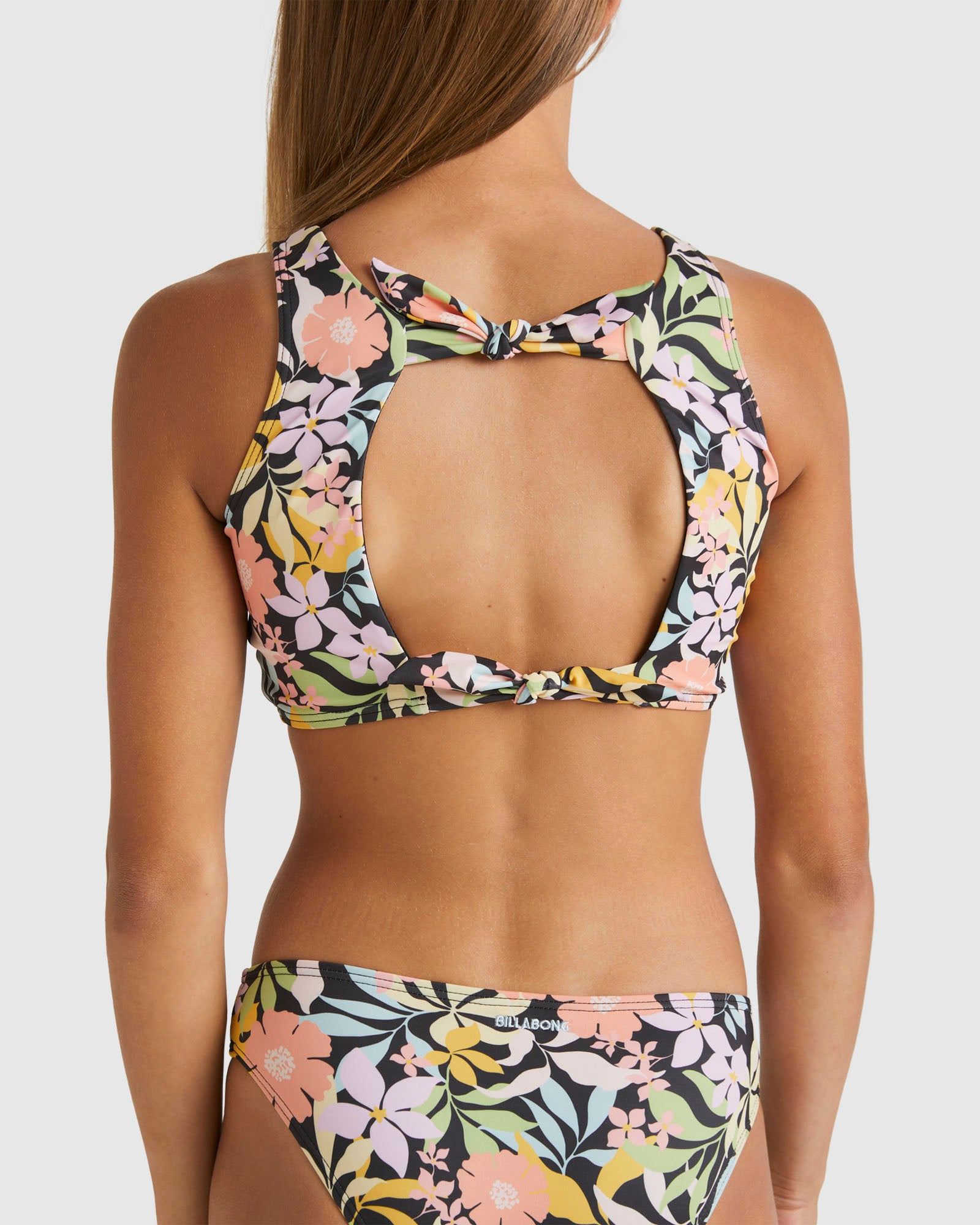 Girls 6-14 Sweet Talkin High Neck Bikini Set