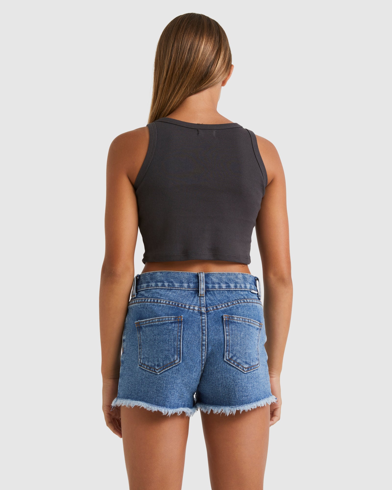 Girls 6-12 Free The Mind Crop Tank Top