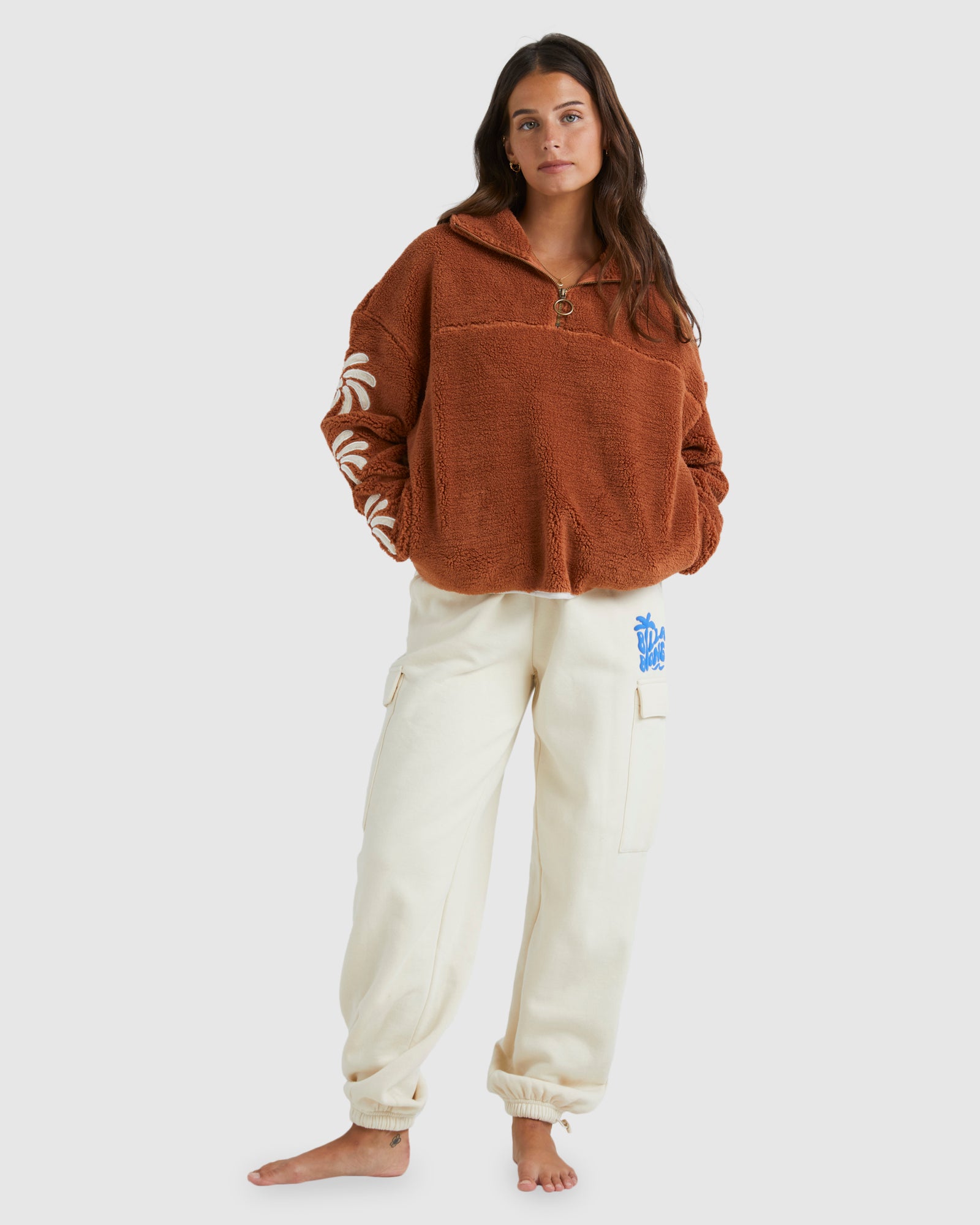 Womens Sun Fun Half Zip Fleece Jumper