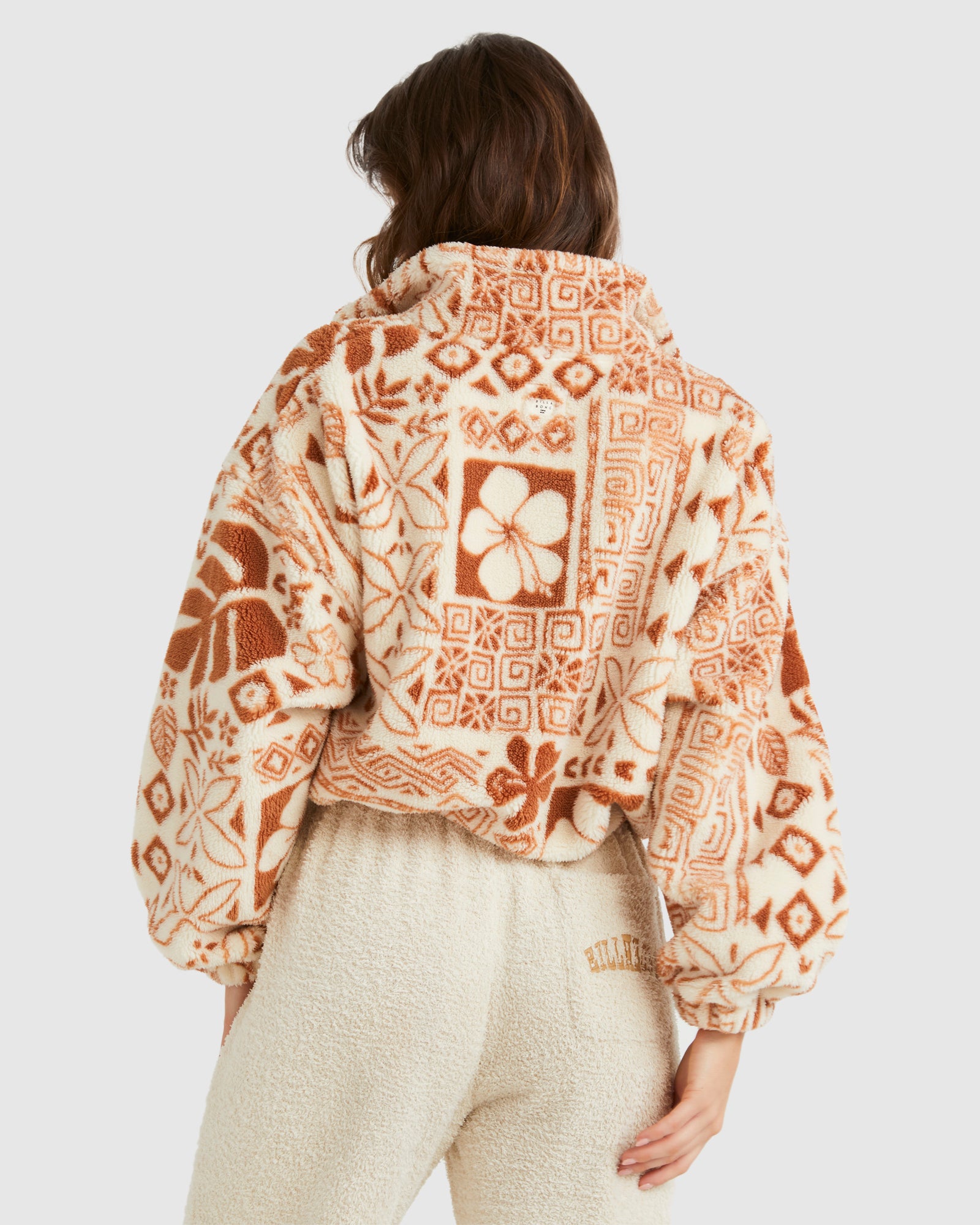 Womens Totally Tiki Half Zip Fleece Jumper