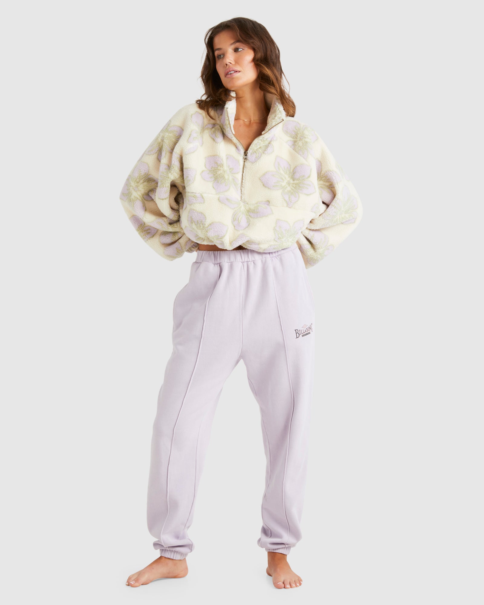 Womens Lovin Life Half Zip Fleece Pullover