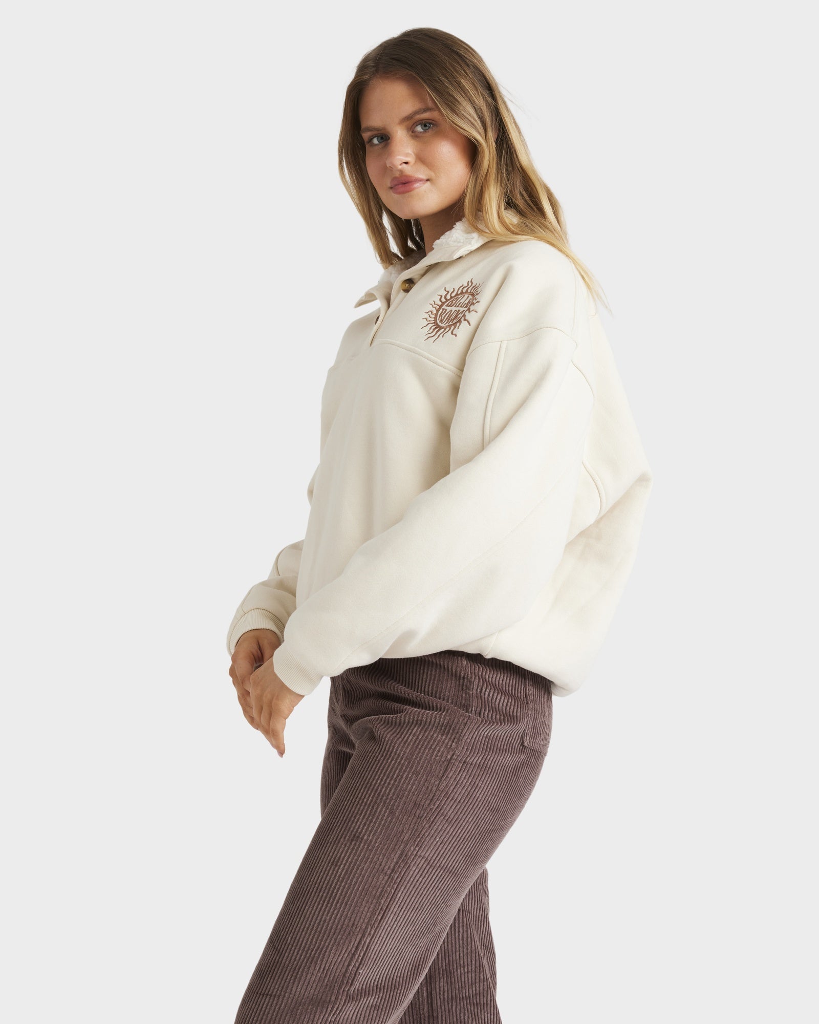 Womens Bring The Sun Fleece Jumper