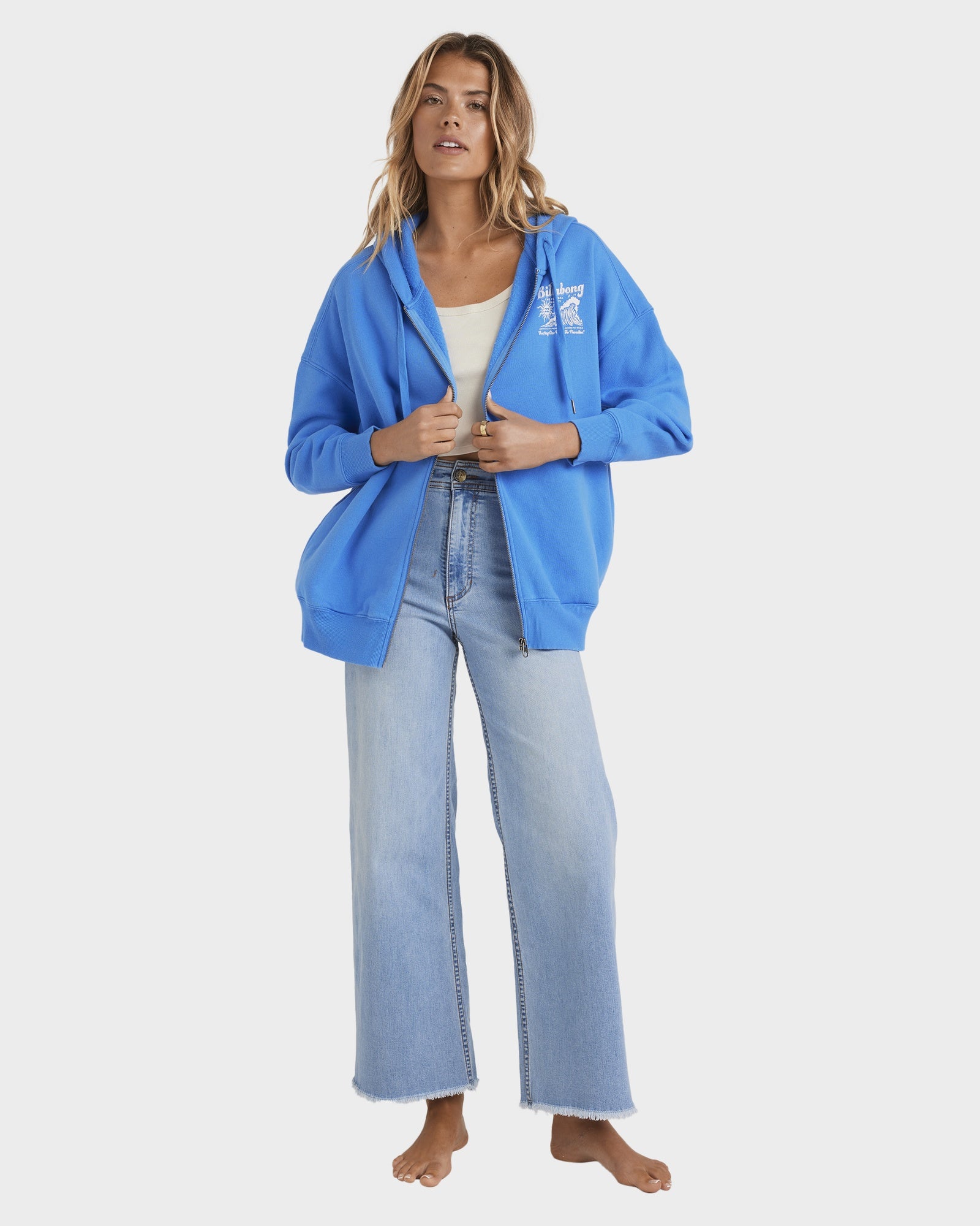 Womens Surfing Riptide Zip Up Hoodie