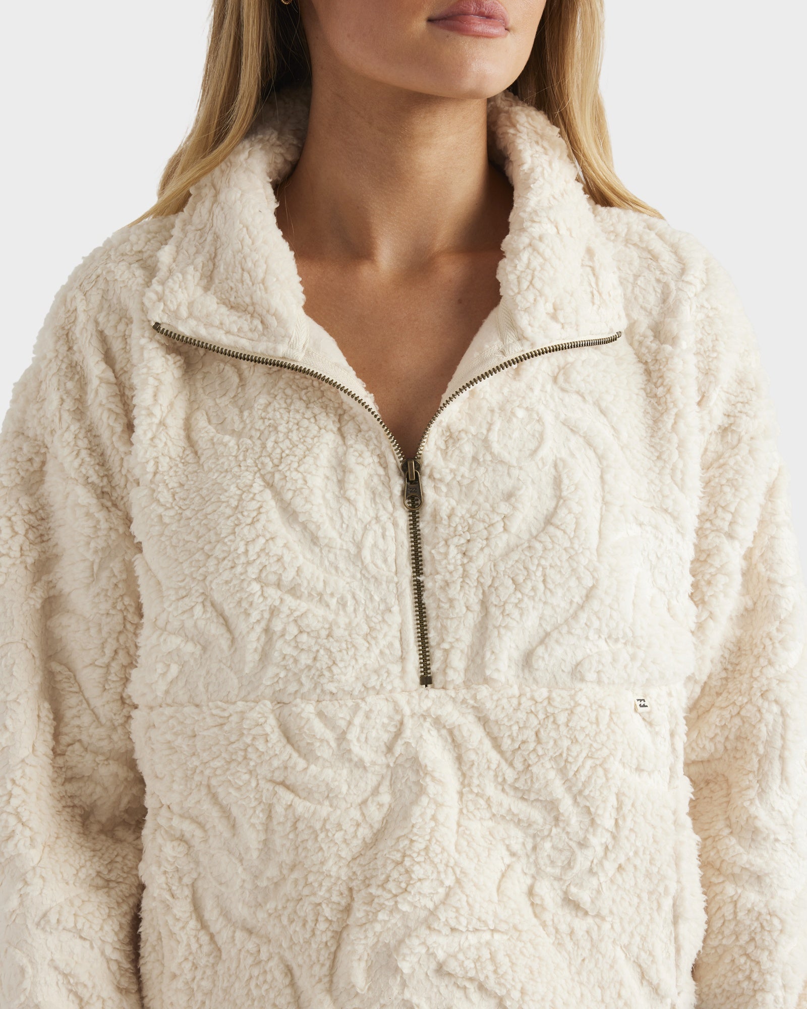 Womens Sun Trippin Half Zip Fleece Pullover