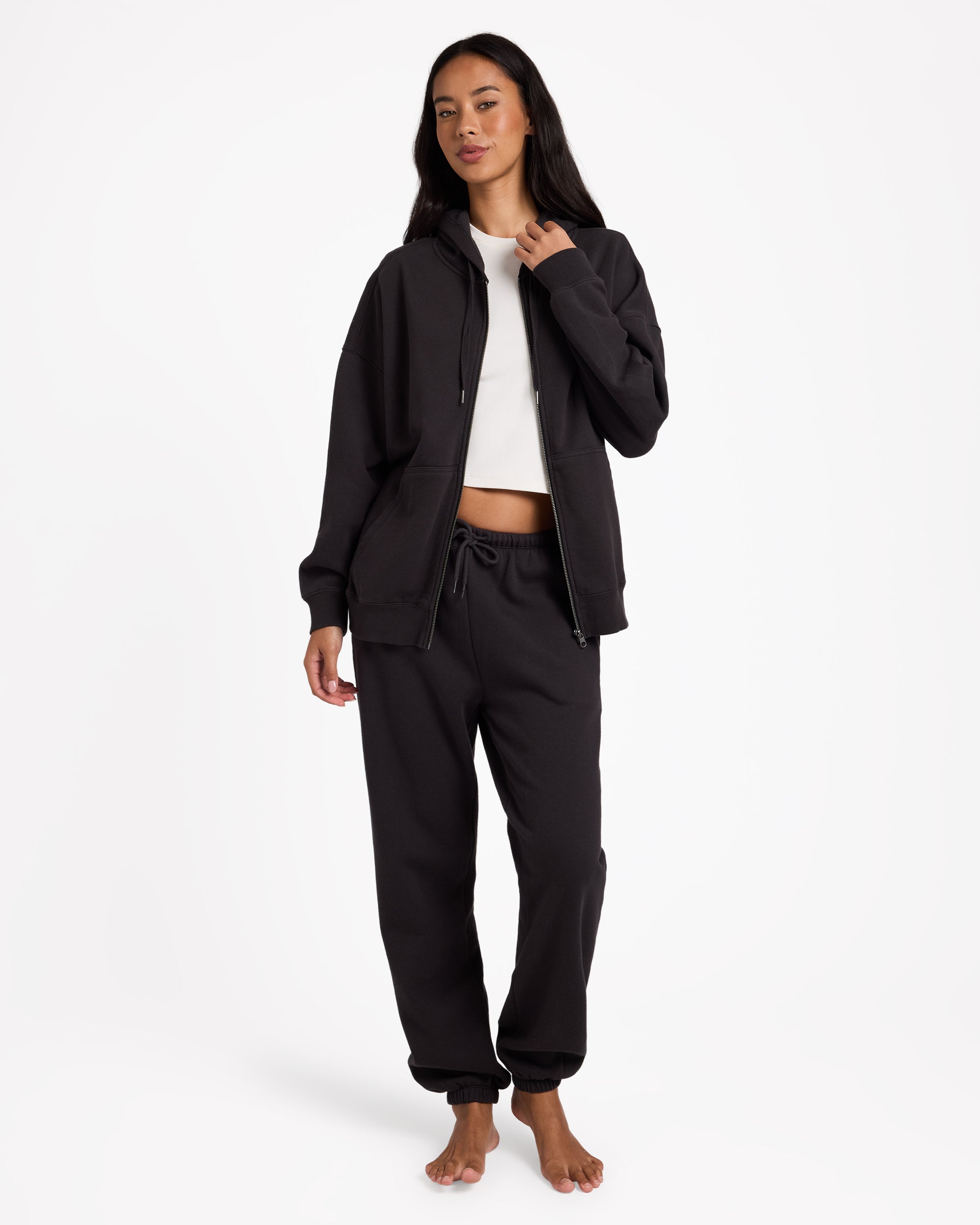 WAVE ESSENTIALS ZIP THRU HOOD