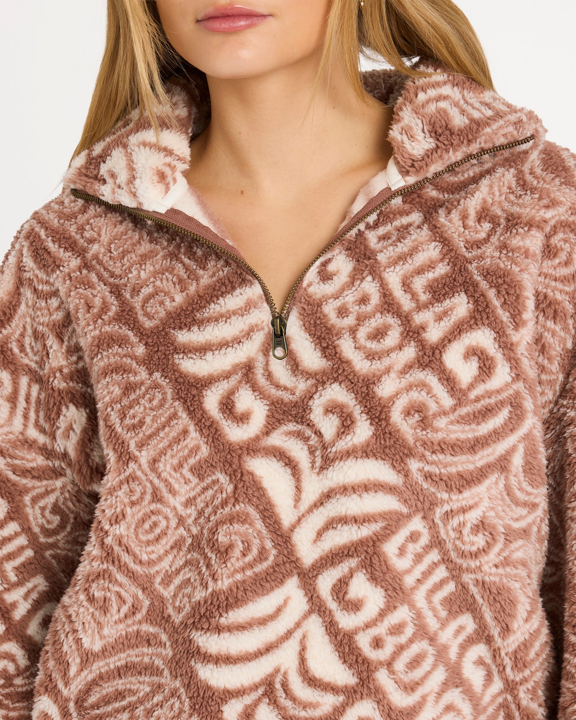 Womens Go For It Half Zip Fleece Pullover