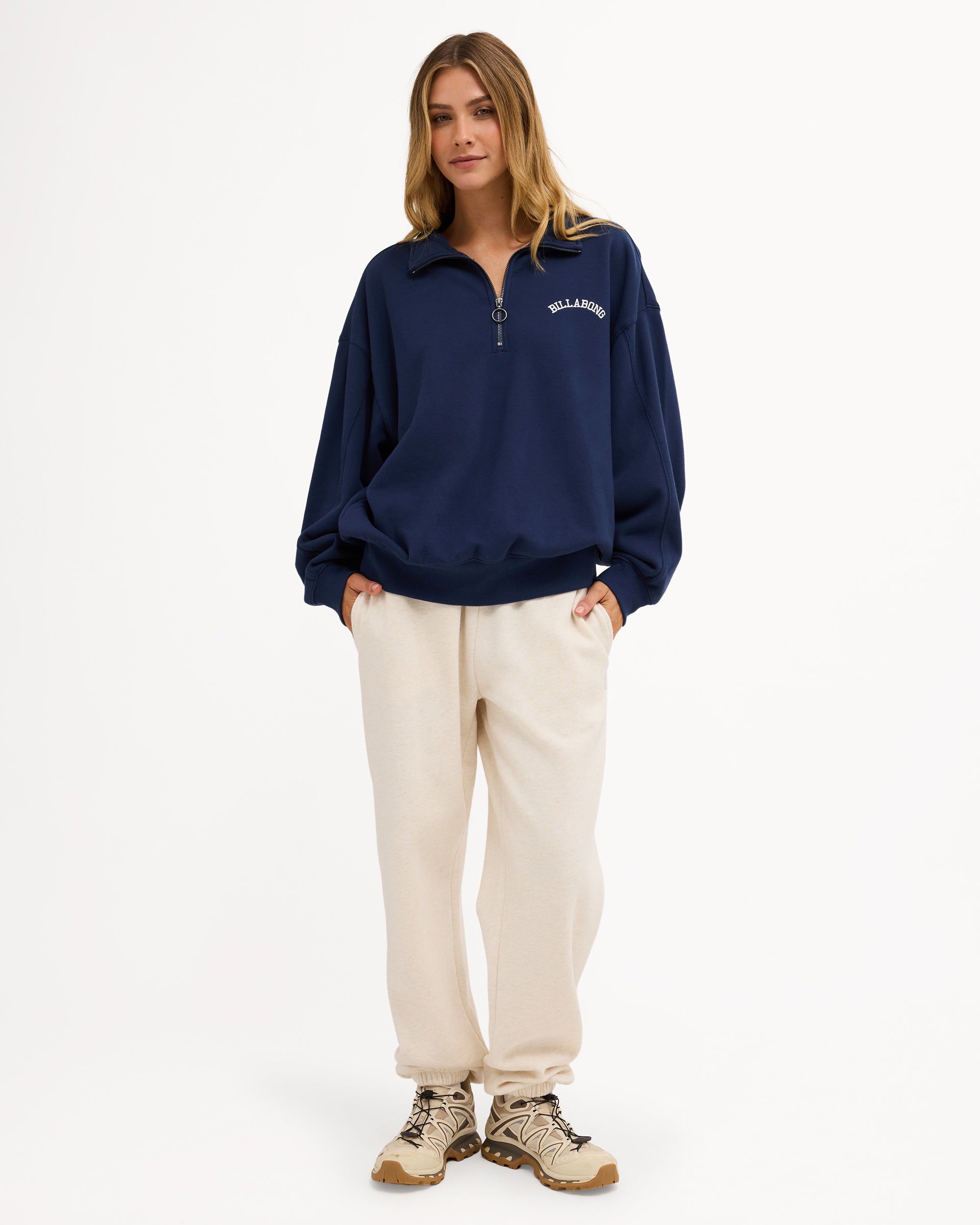 Womens Revival Half Zip Crew
