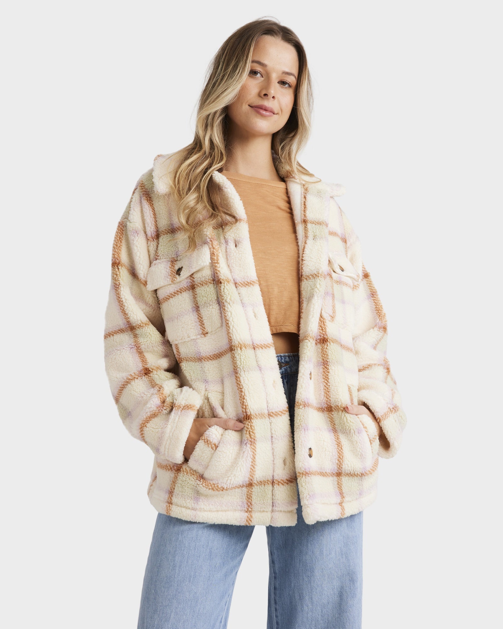 Womens Calm Down Fleece Jacket