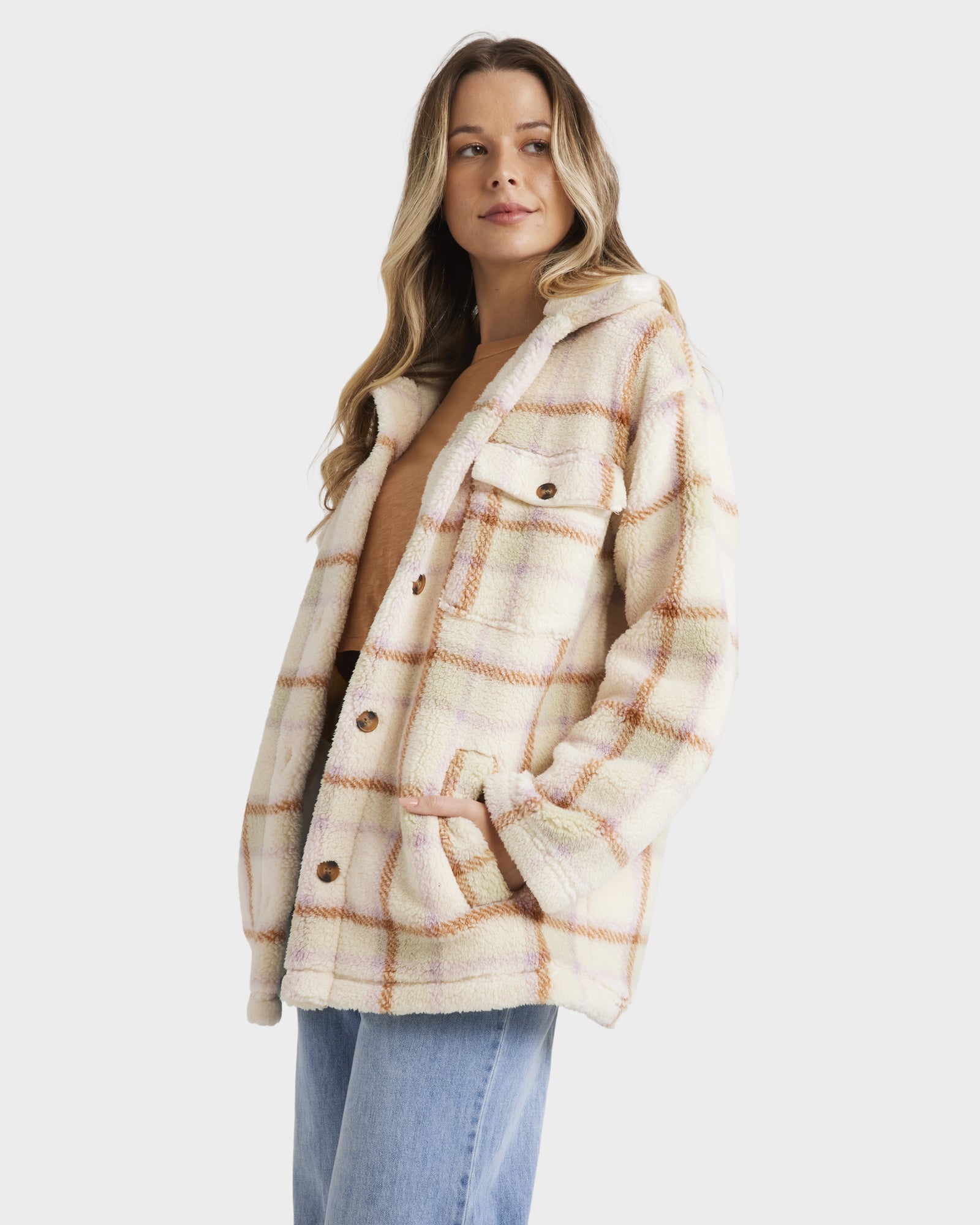 Womens Calm Down Fleece Jacket