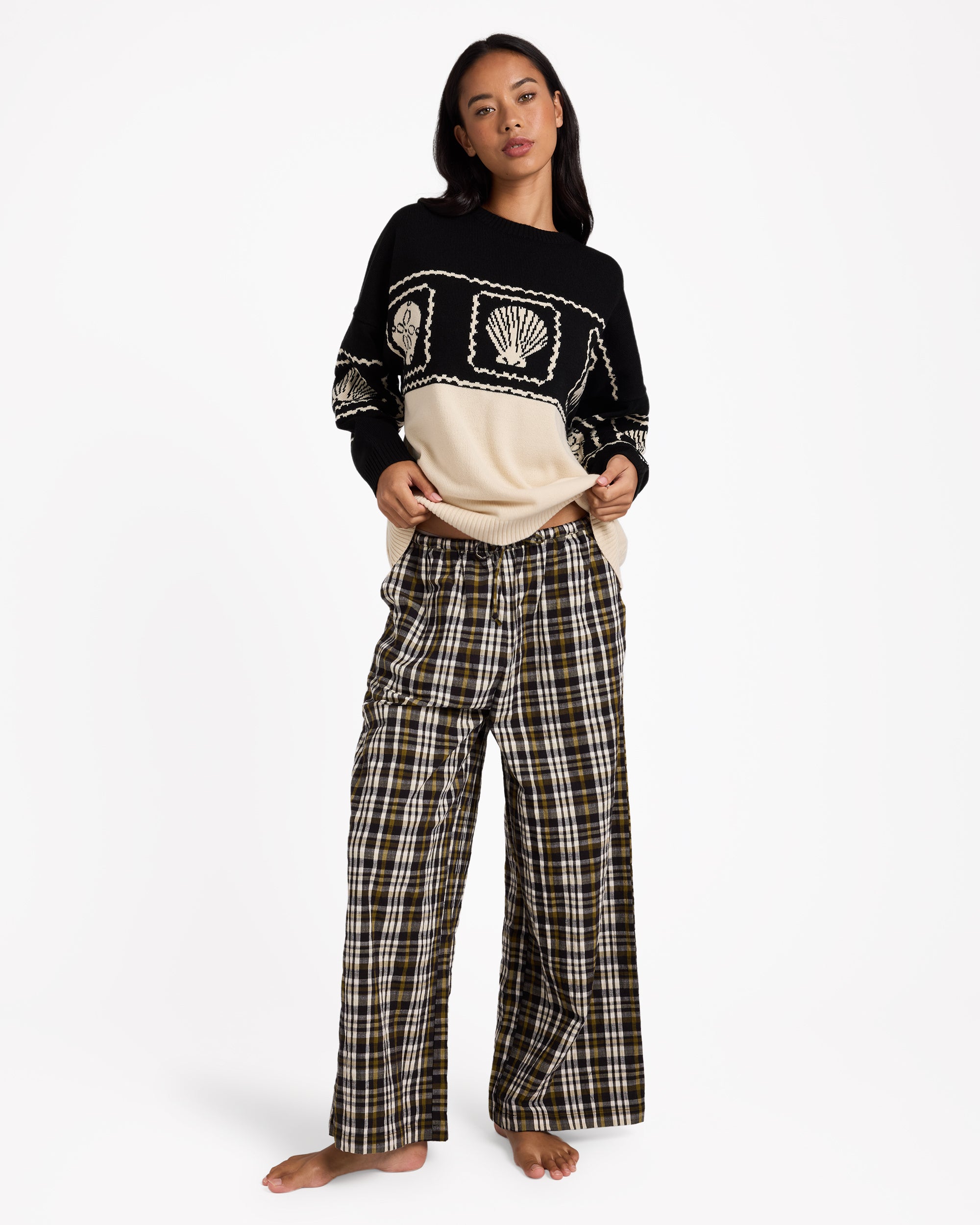 Womens Wonders Elastic Waist Pants