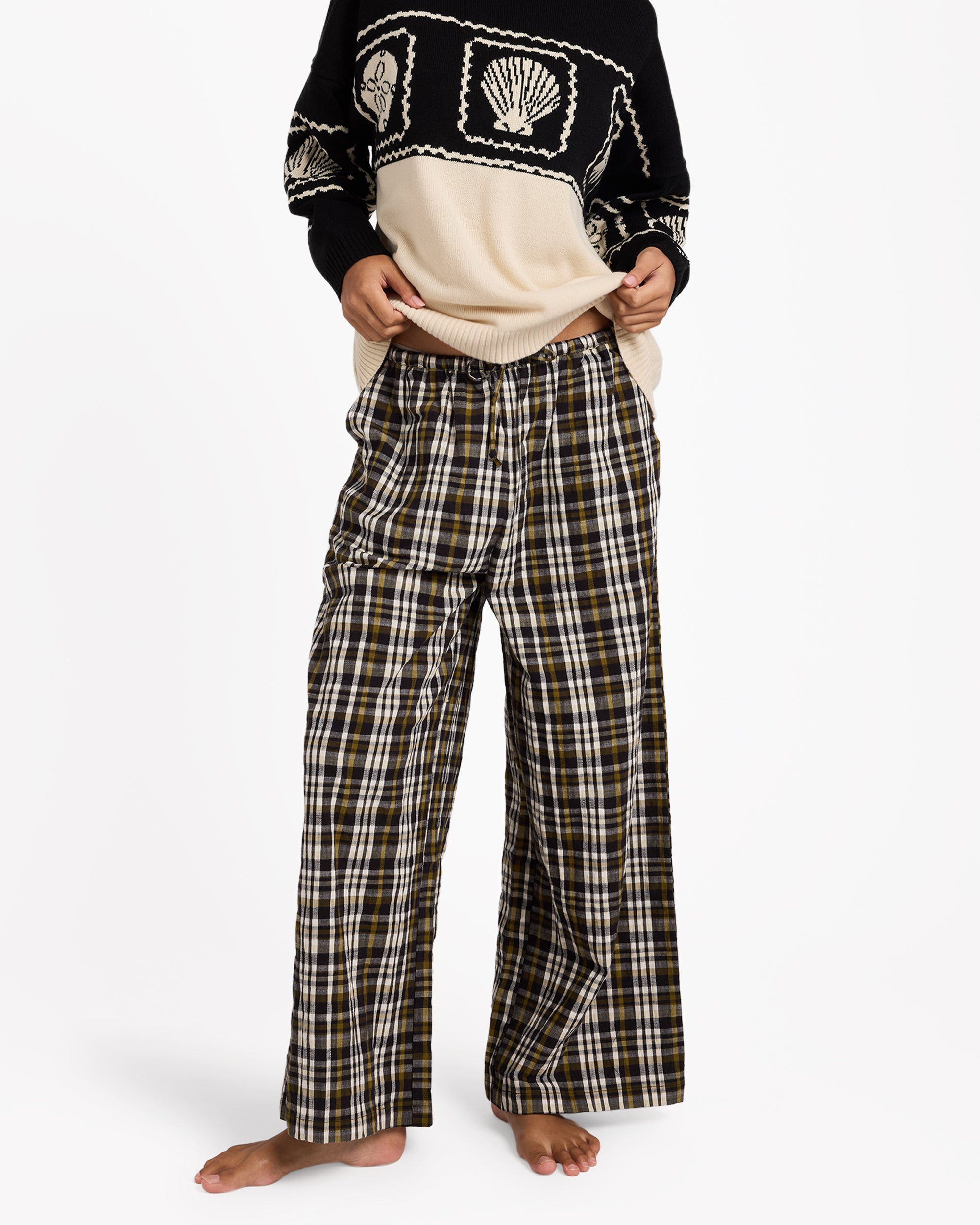 Womens Wonders Elastic Waist Pants