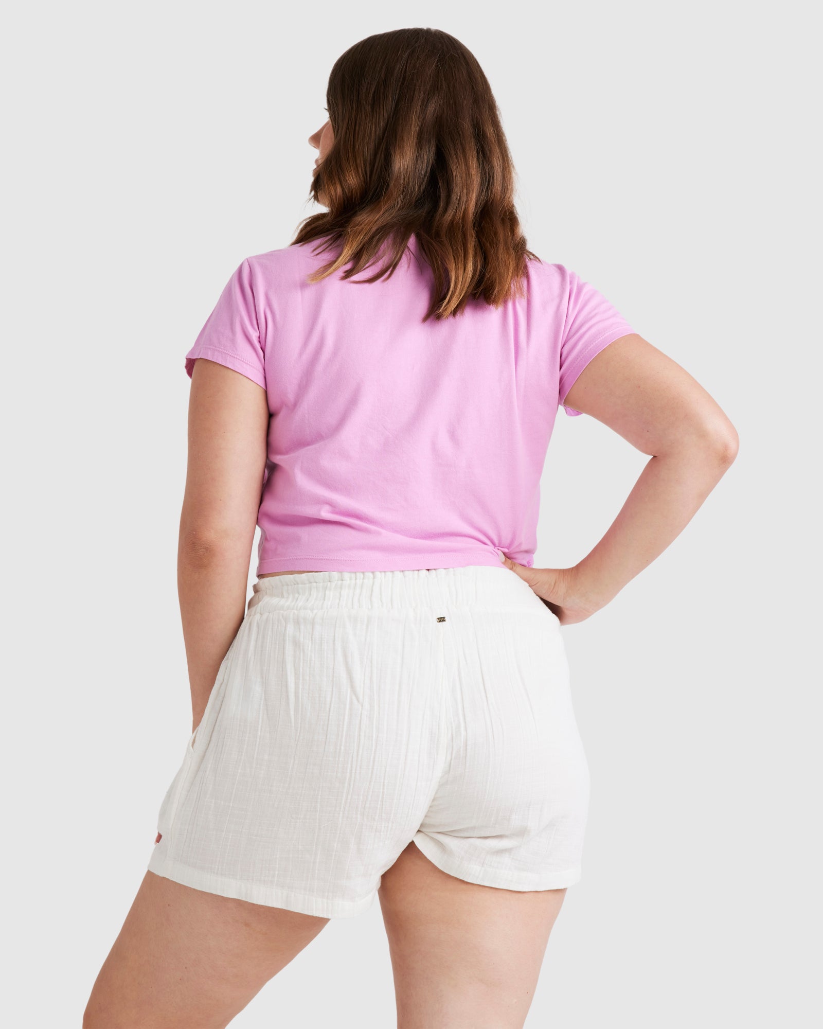 Womens Remy Eco Elastic Waist Shorts