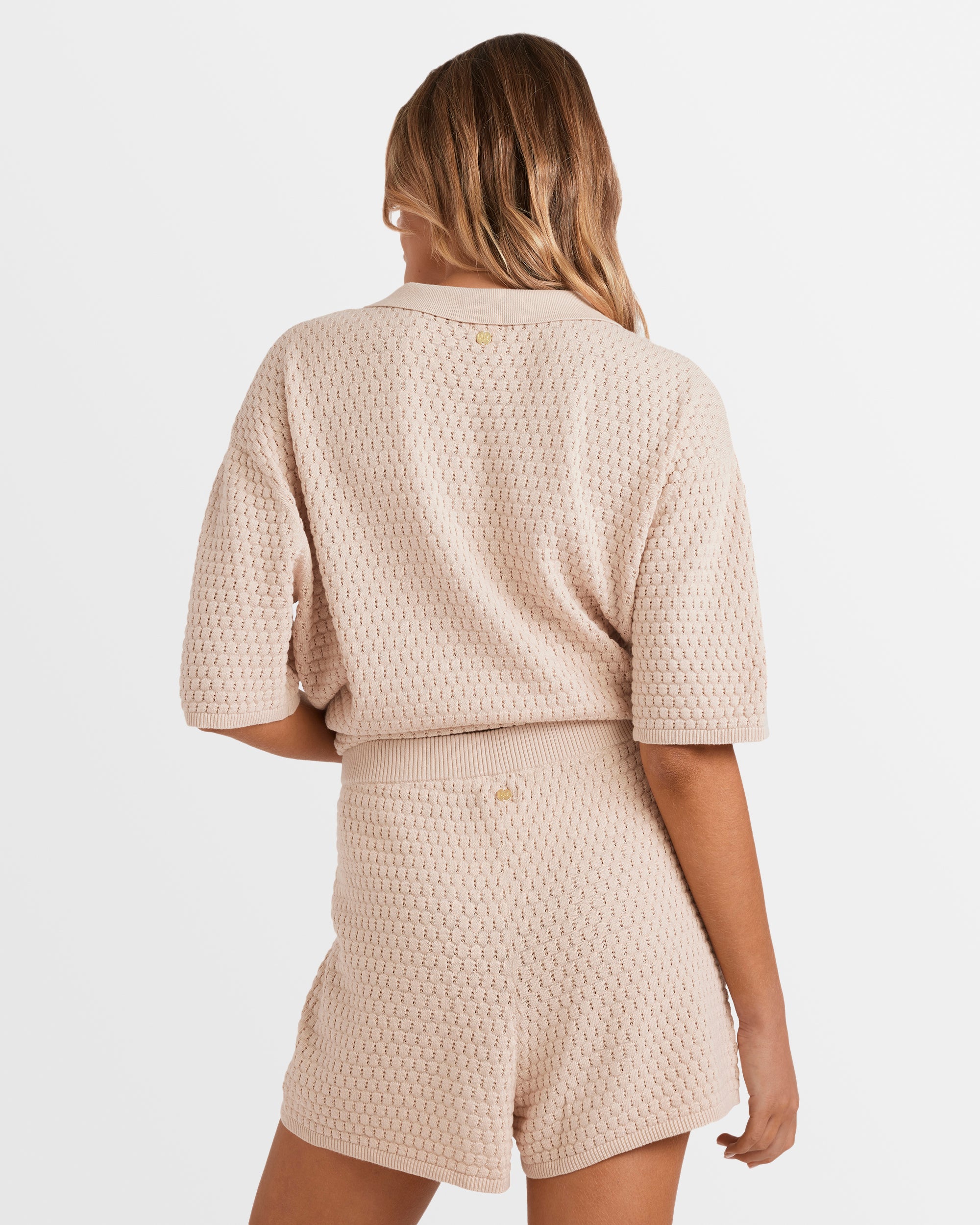 Womens Sun Bubble Elastic Waist Shorts